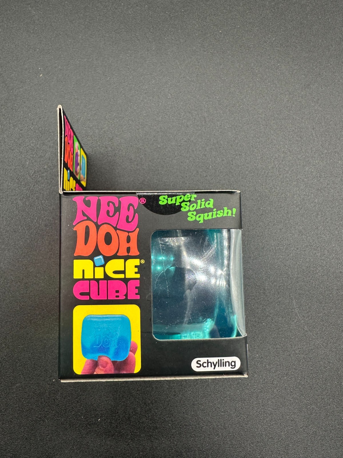 Original Nee Doh Nice Cube – Super Solid Squish! (Blue) – Factory Sealed Needoh