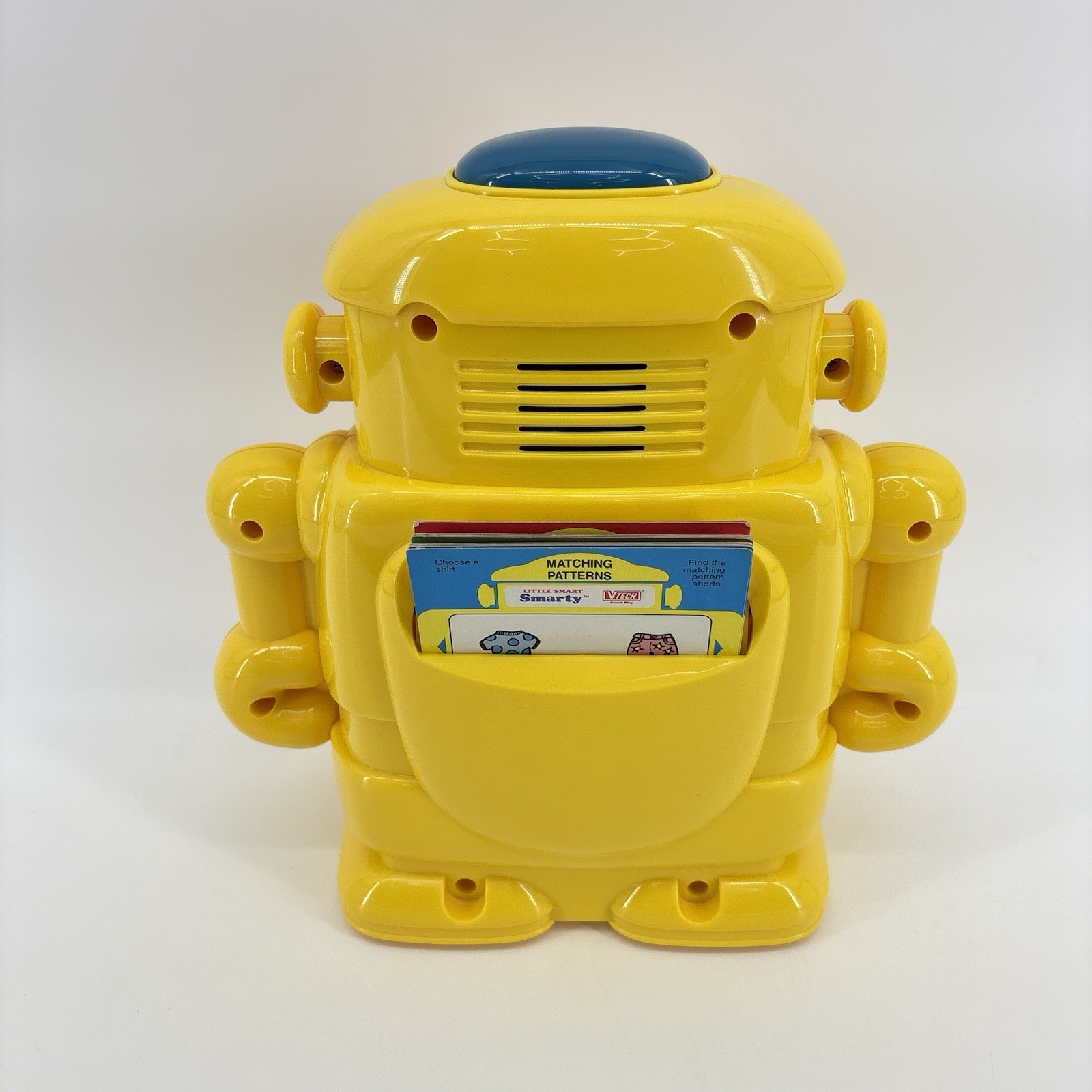 VTech Talking Little Smart Smarty VTG Robot & 10 2-Sided Activity Cards Works