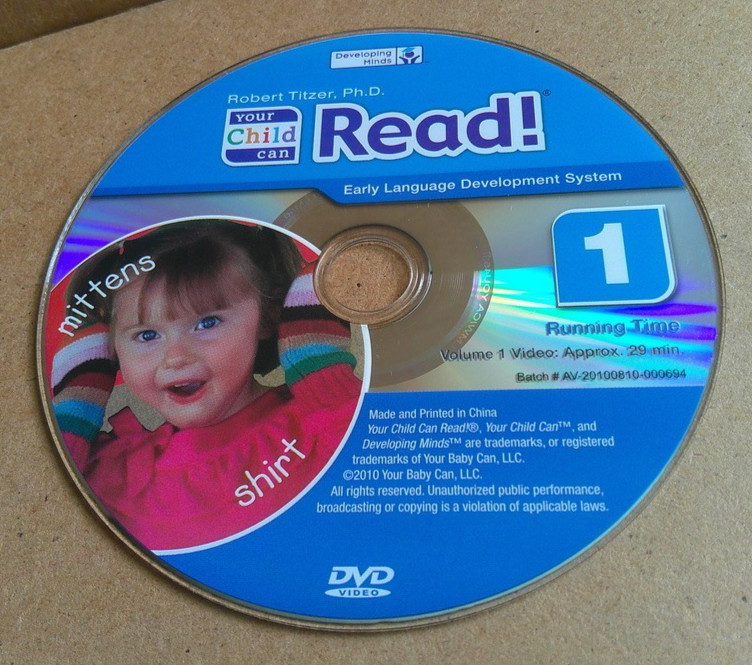 Your Child Can Read! 5 DVD Set by Robert Titzer ~ Reading System Developing
