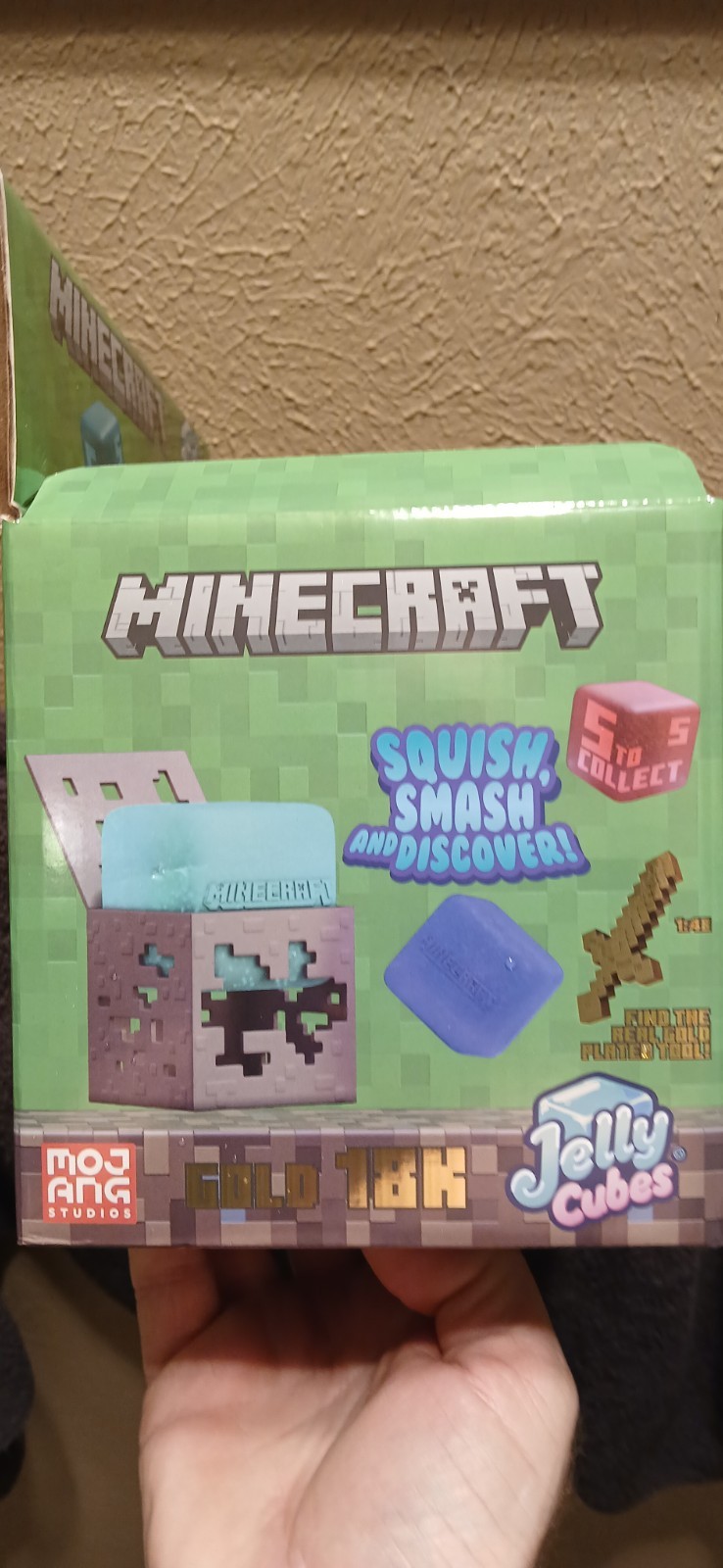 X 12 Minecraft Jelly Cubes Squishy Toy Case LOT of (12) – Viral – Like Needoh