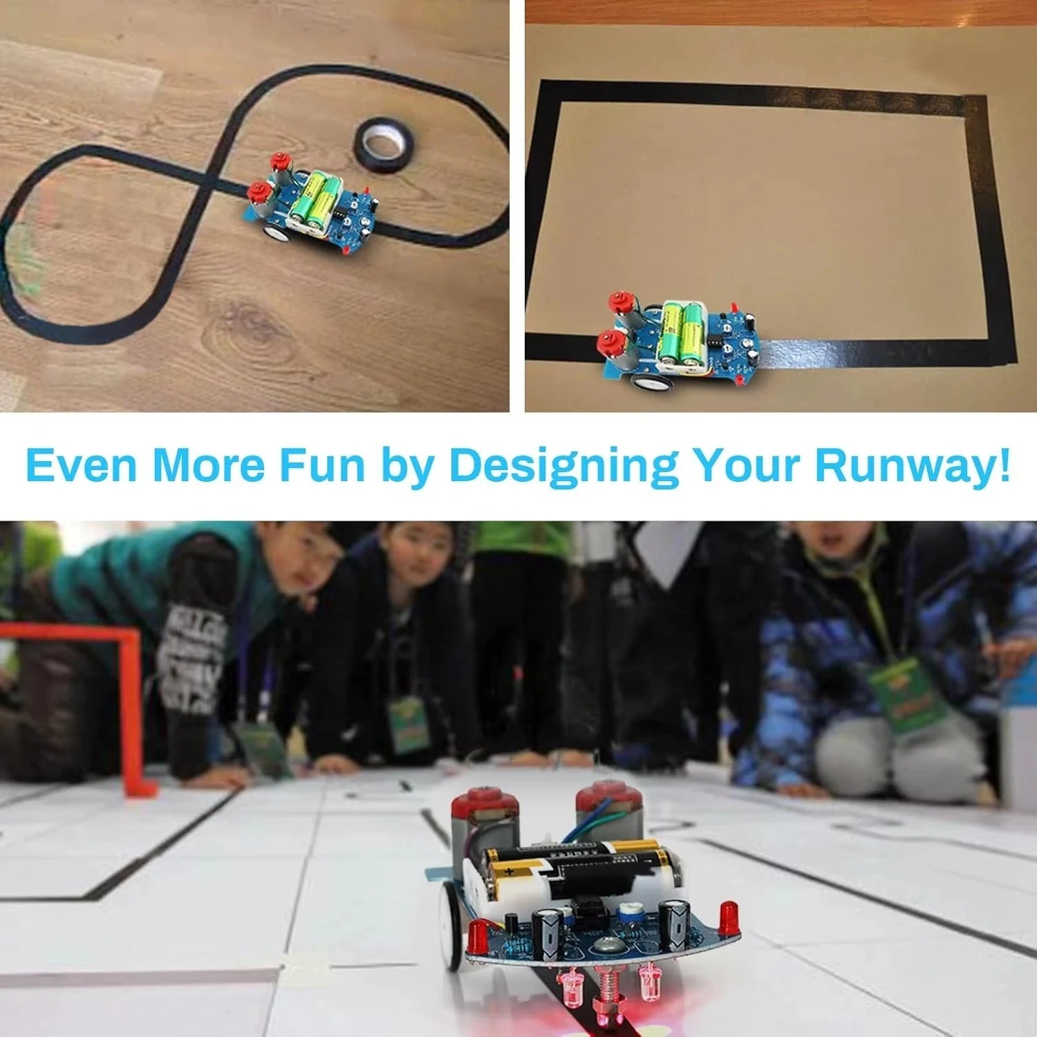 Beginners DIY Electronics Kit –Line Following Robot Smart Car Soldering Practice