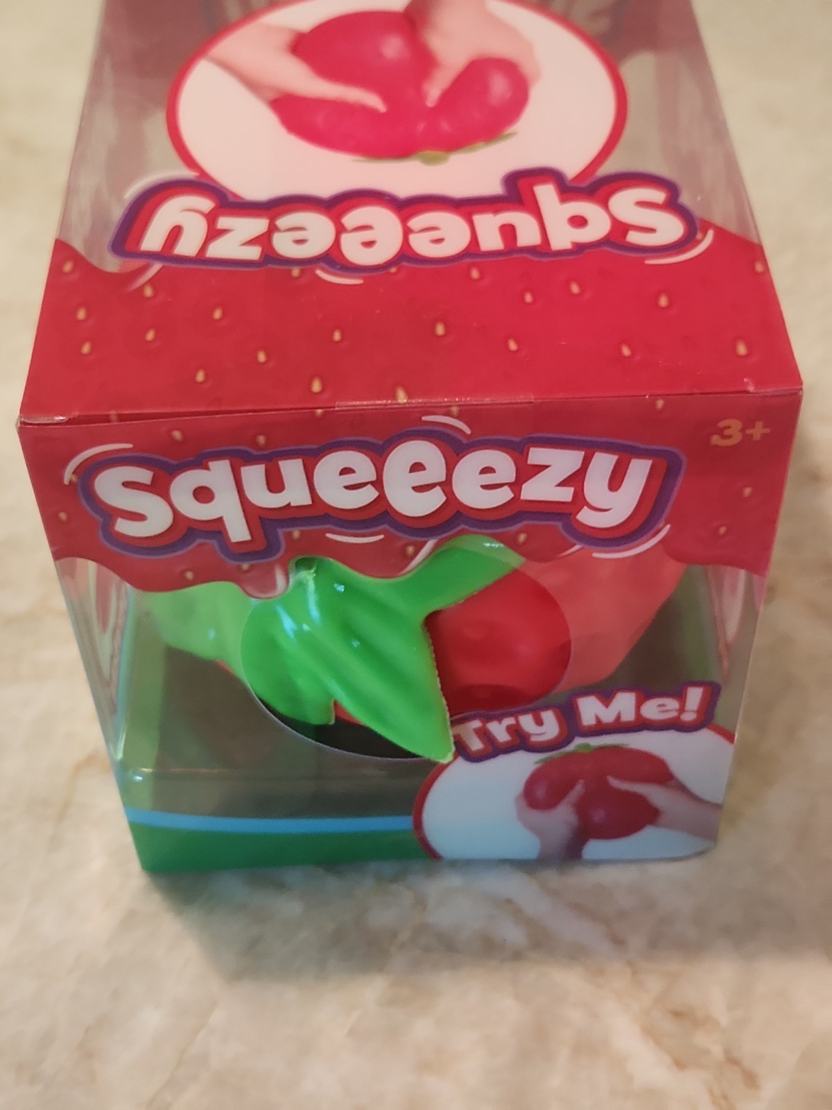Sunny Days Jumbo Squeezy Strawberry Squishy Toy Stress Relief Sensory Fun