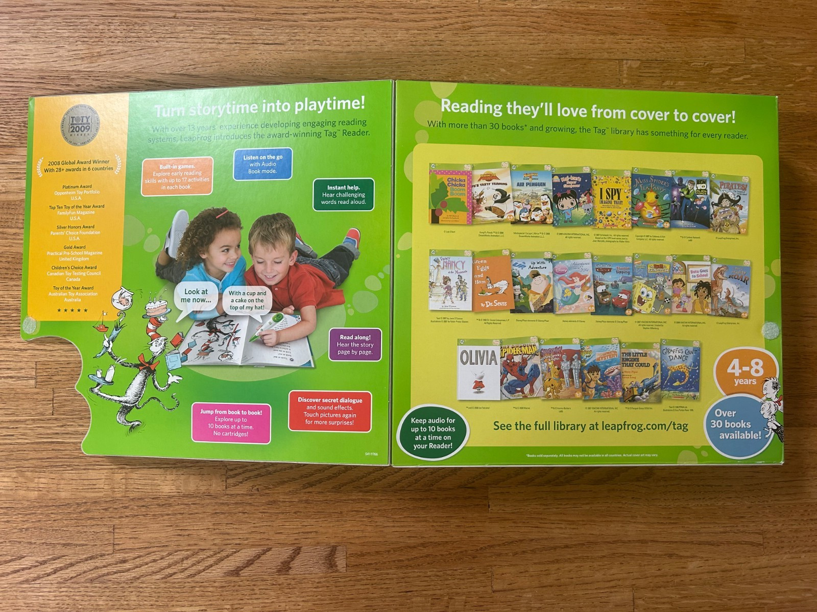 GUC Leap Frog Tag Reading System w/Pen, USB Cable, CD, 14 Books & Carrying Case