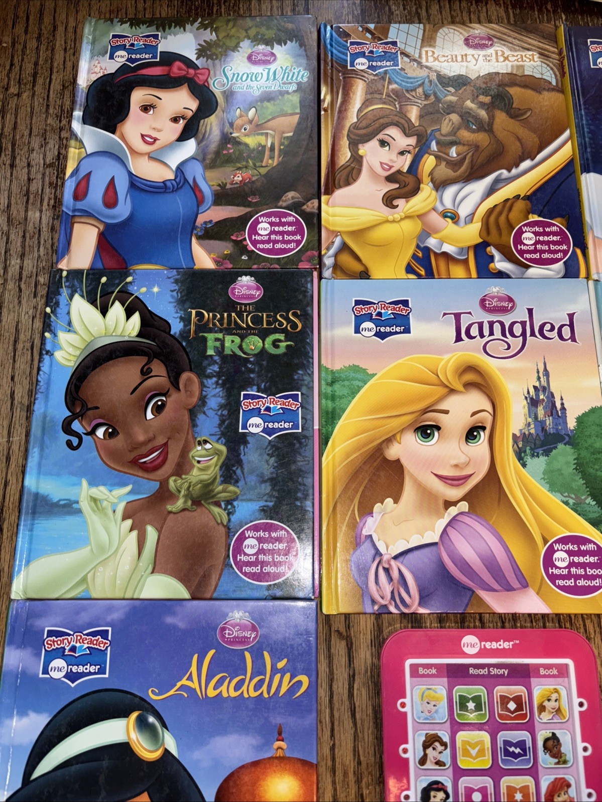 Disney Princess ME READER with 8 Books Electronic Story Reader/ Works Great!