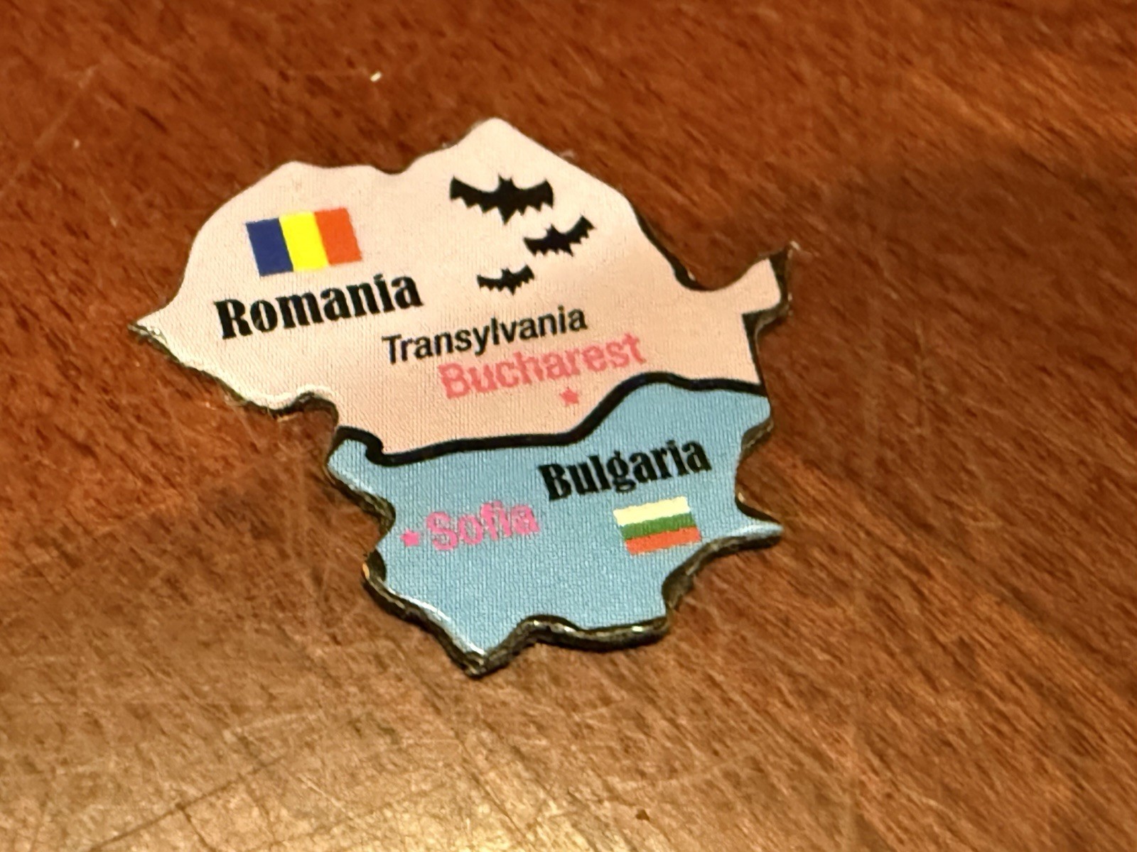 Ata-Boy Magnetic World Map Play-n-Learn Romania Bulgaria 1