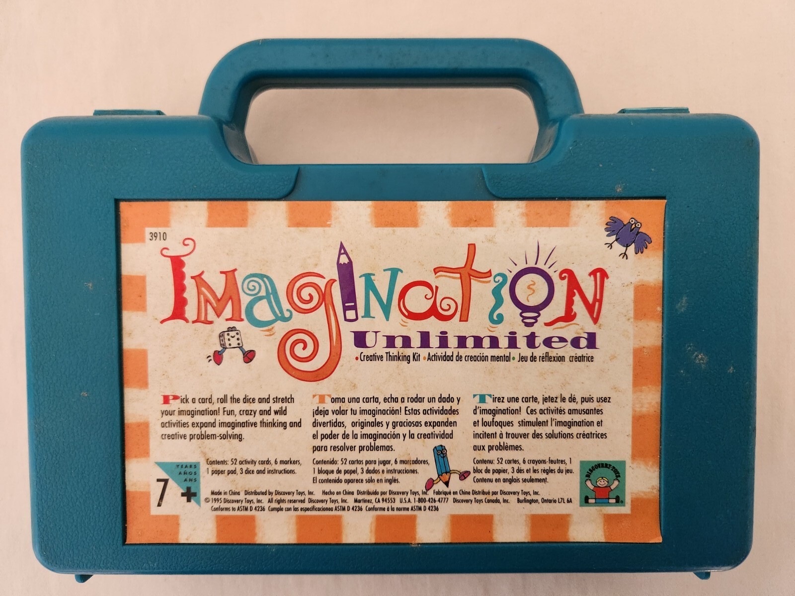Discovery Toys Imagination Unlimited Creative Thinking Kit 1995 Incomplete