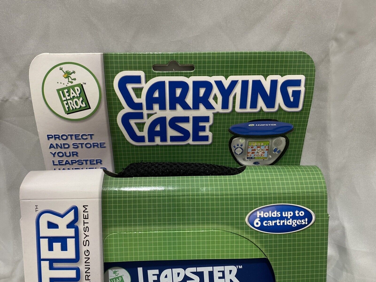 Leap Frog Leapster Carrying Case Boys Blue Ages 4 to 8 Zip Enclosure
