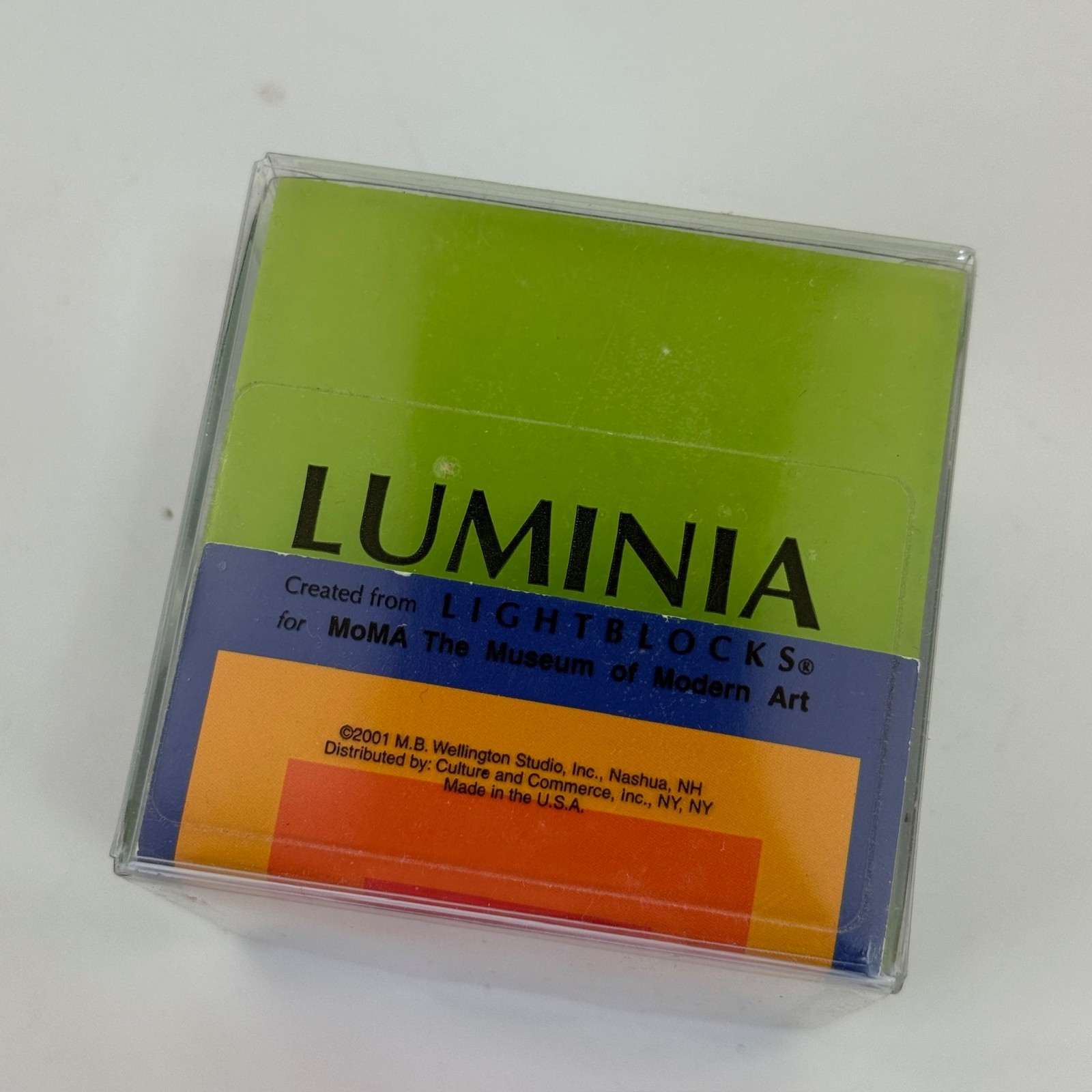 Vintage MoMA Museum of Modern Art Mary Boone Wellington Luminia Lightblocks 2001