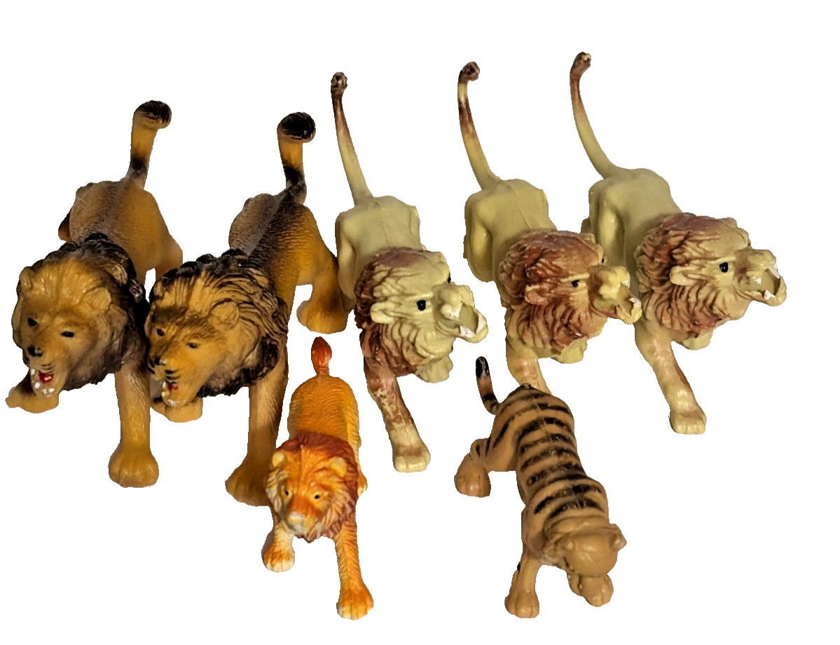 Safari Animals Toys Plastic Vintage Collectibles Lot of 27 Many Sizes 1990s READ