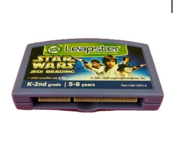 3pc. Leap Frog Leapster Game Cartridge Lot Star Wars Jedi Reading,Toy Story 3,UP