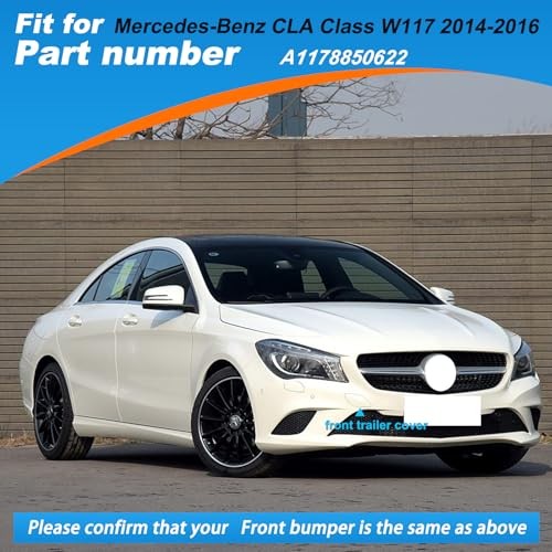 Car Front Bumper Tow Hook Cover Fit for Mercedes-Benz Gray Right Passenger Side
