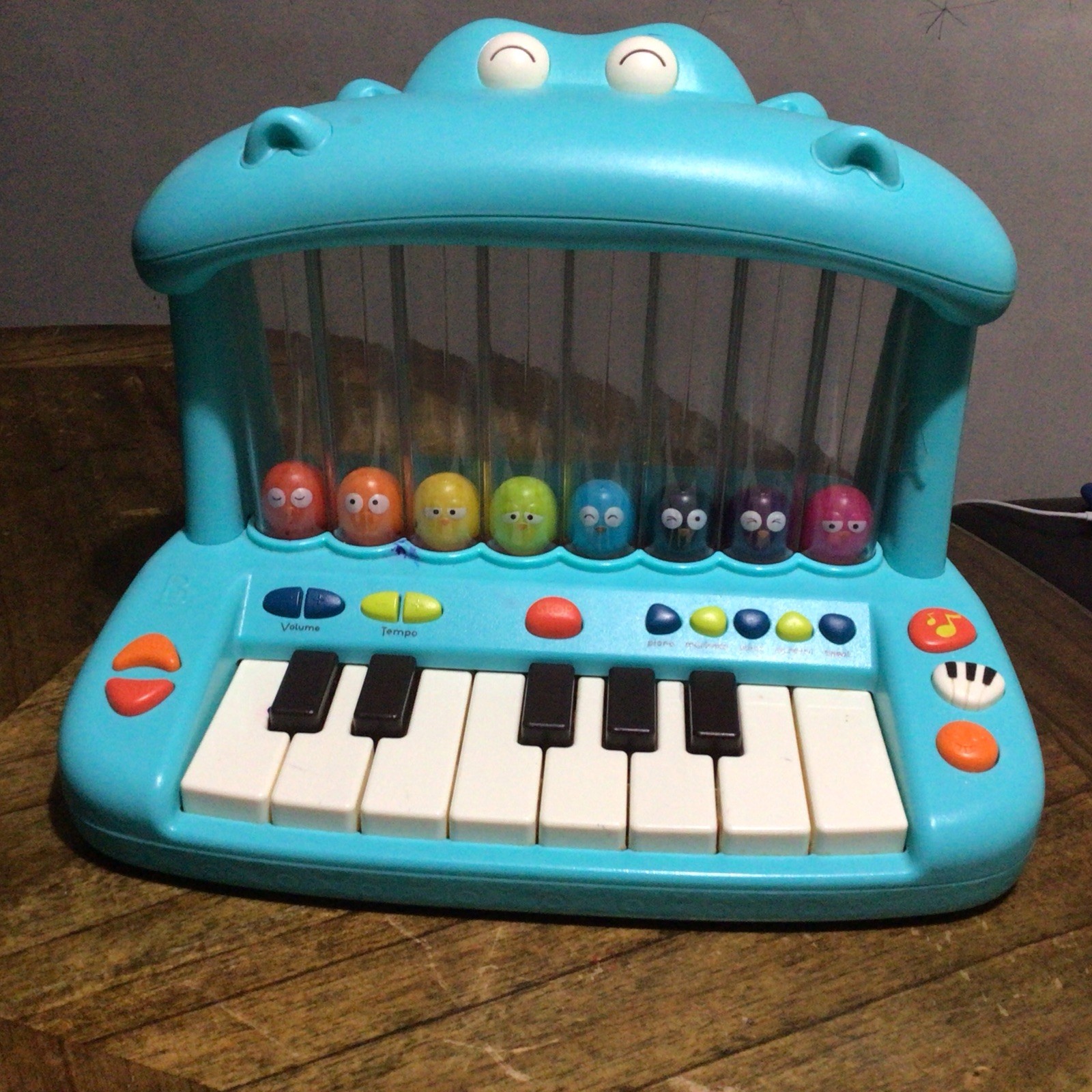 B Toy Hippo Pop-Musical Toy Keyboard -Play Piano Songs, Sounds and Lights