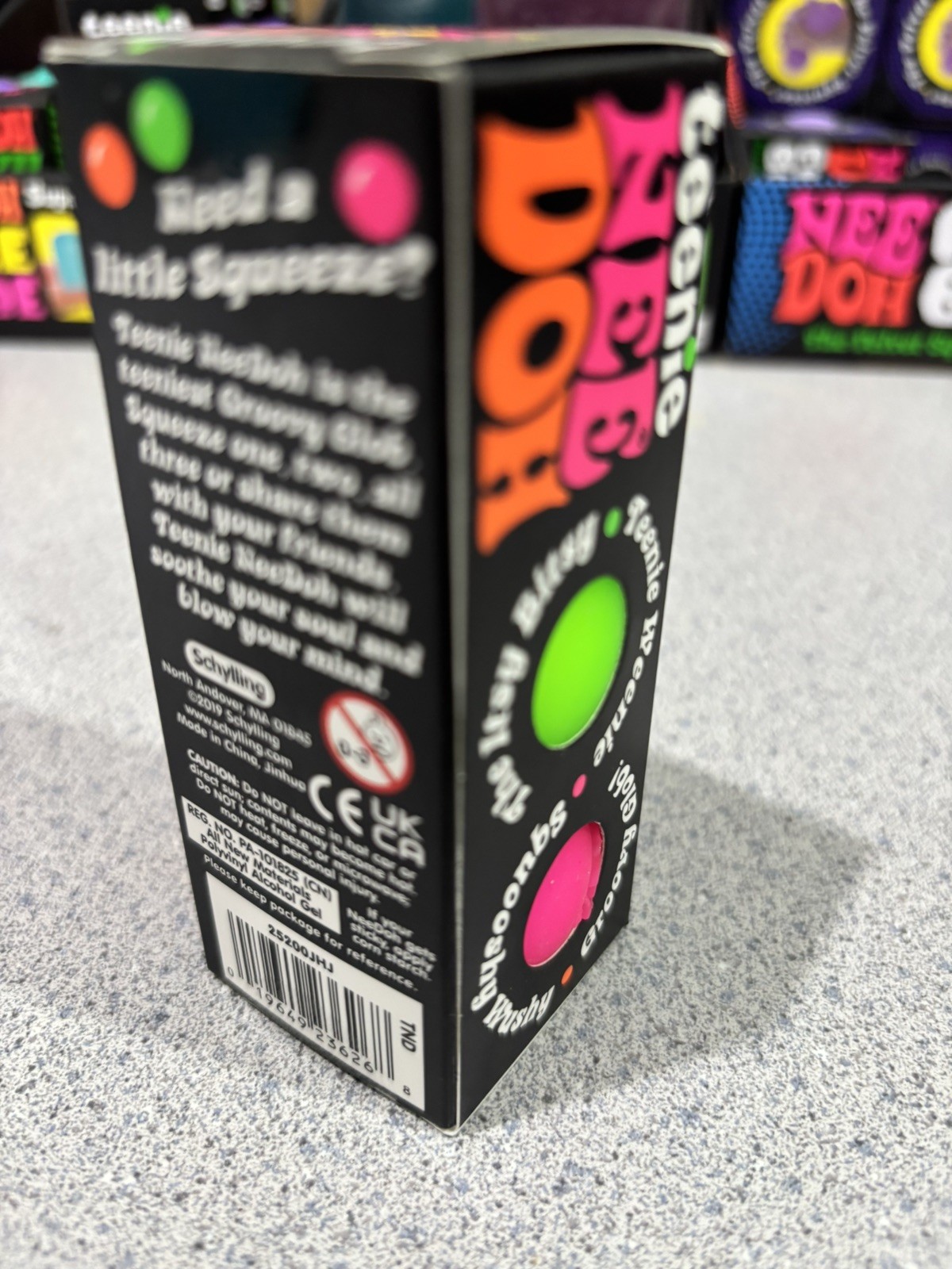 Needoh Teenie Groovy Glob 3 Pack — Purple Pink Green 100% Seller Feedback