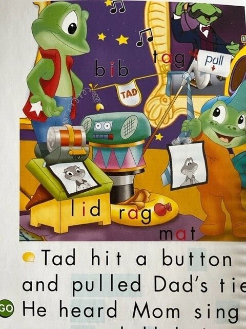 114 Leap Pad Phonics Lesson 2: Tad’s Good Night: Short Vowels A & I 