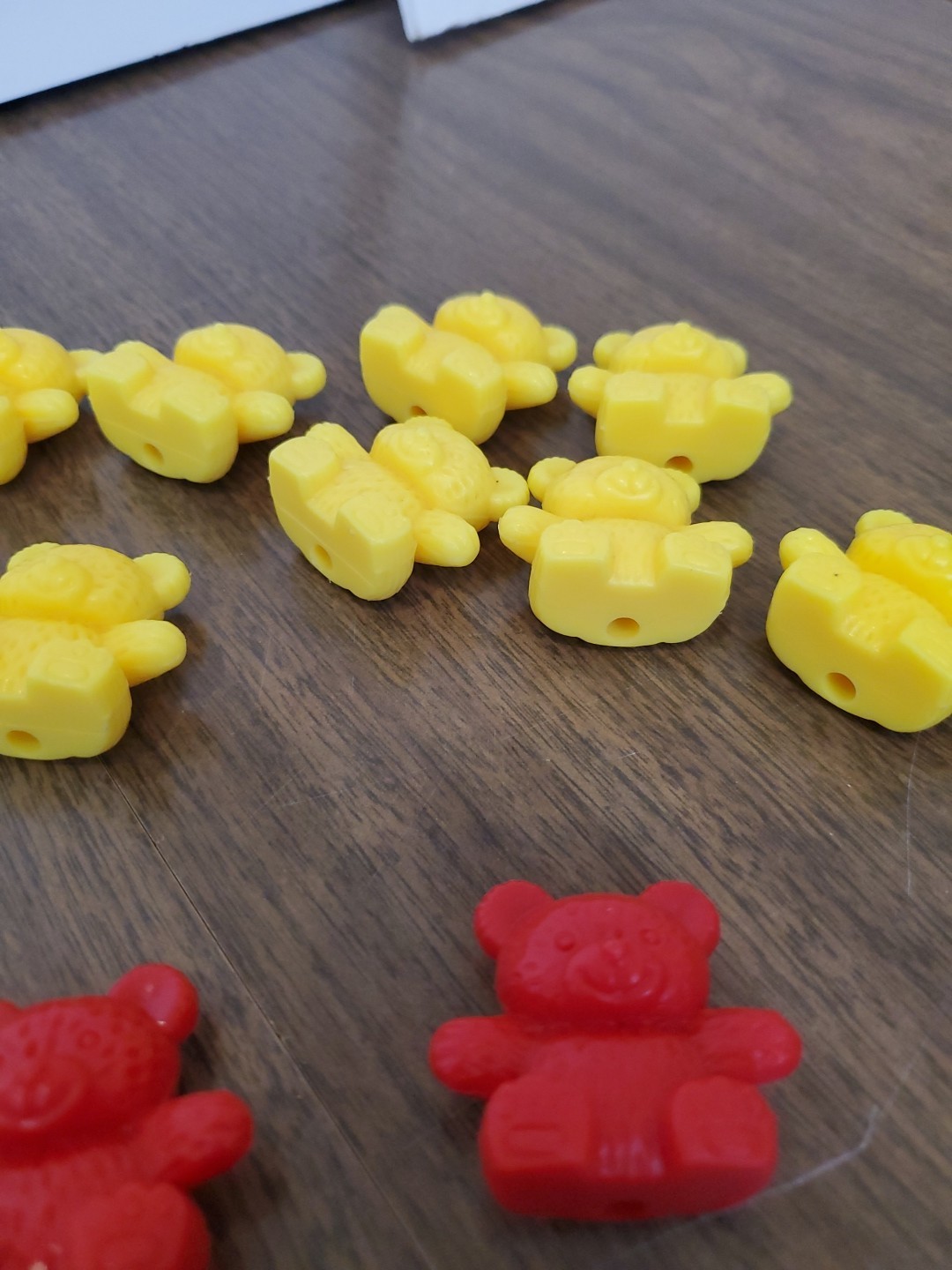 42 Piece Counting Bear Set, 4 Colors-Red, yellow, Blue And Green, One Size