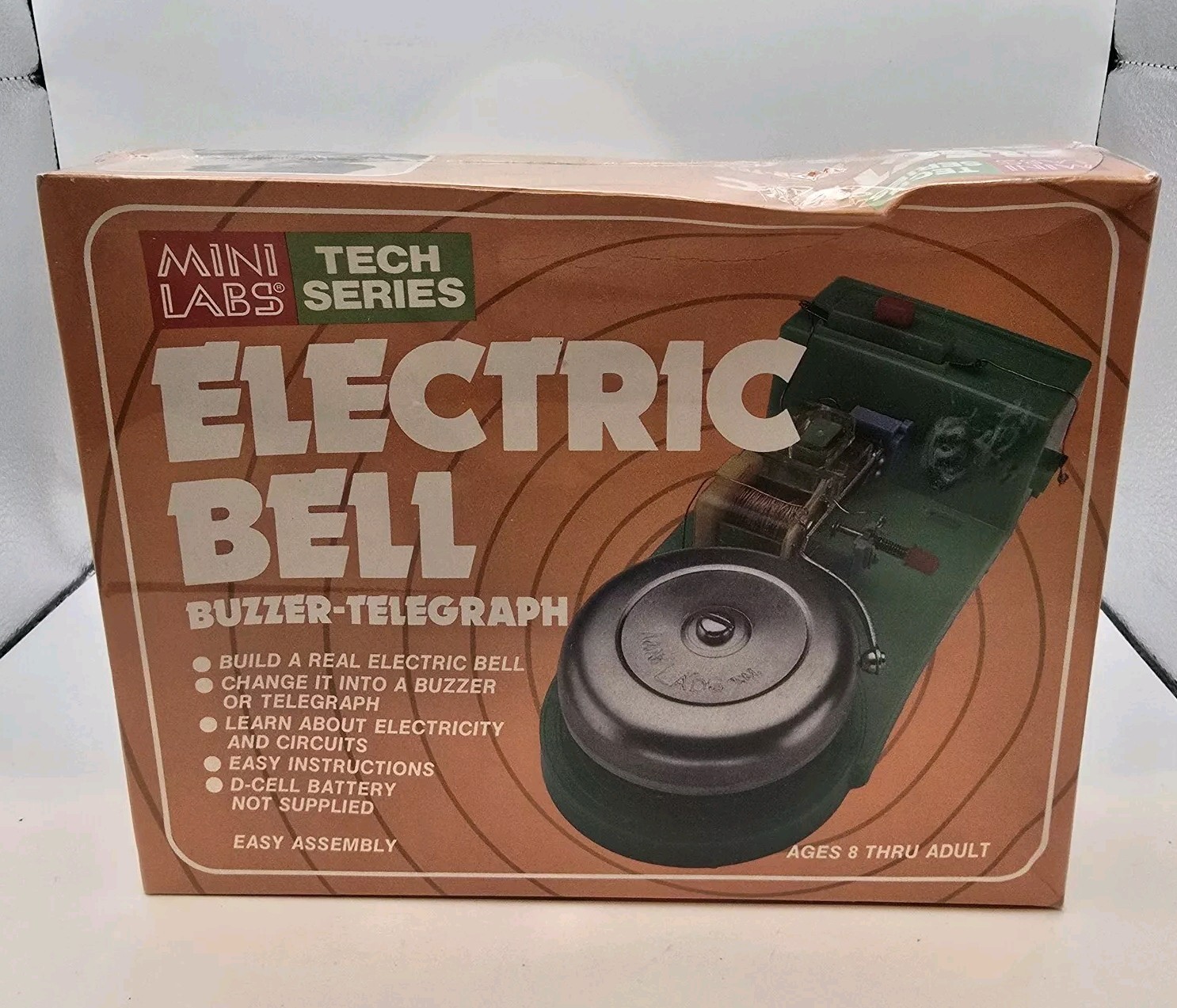 VINTAGE 1979 MINI LABS TECH ELECTRIC BELL BUZZER TELEGRAPH EDUCATIONAL MIB