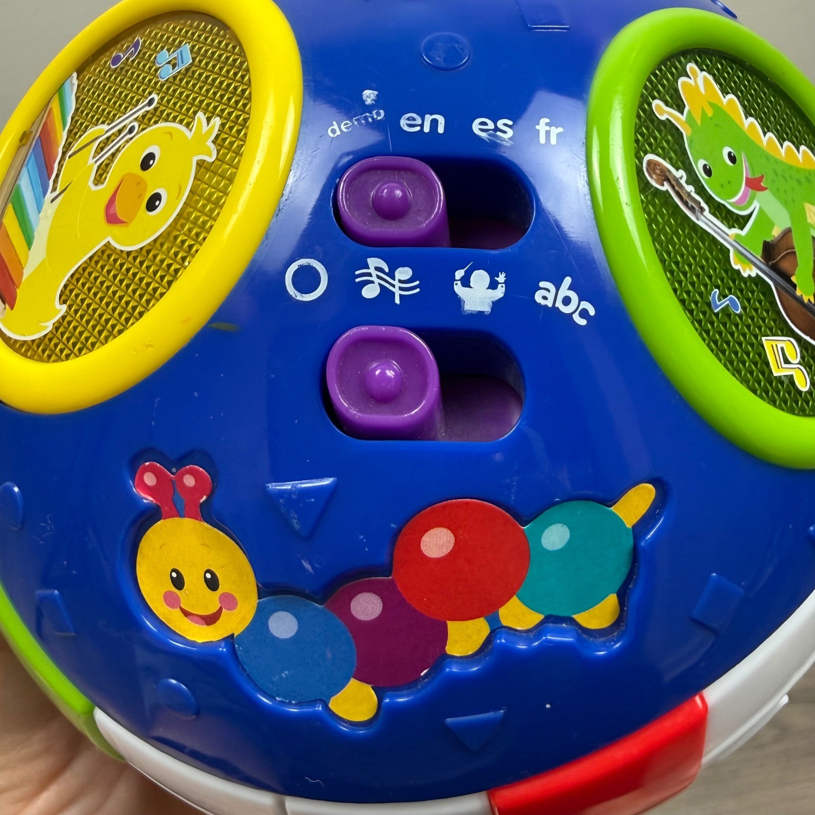 Baby Einstein Roll & Explore Symphony Ball Musical Lights English Spanish French