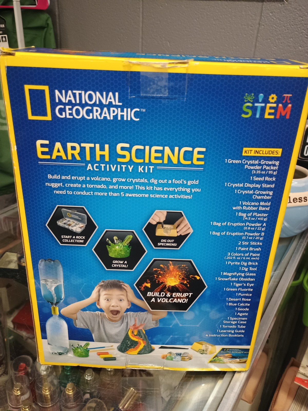 NATIONAL GEOGRAPHIC Earth Science Kit 5+ Science Experiments & Activities NIB