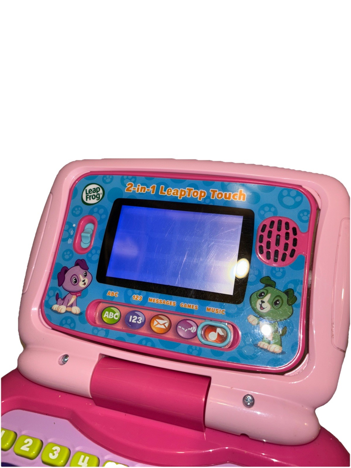 LeapFrog 2 In 1 My Own Leaptop Touch Laptop Tablet Computer For Kids Pink Tested
