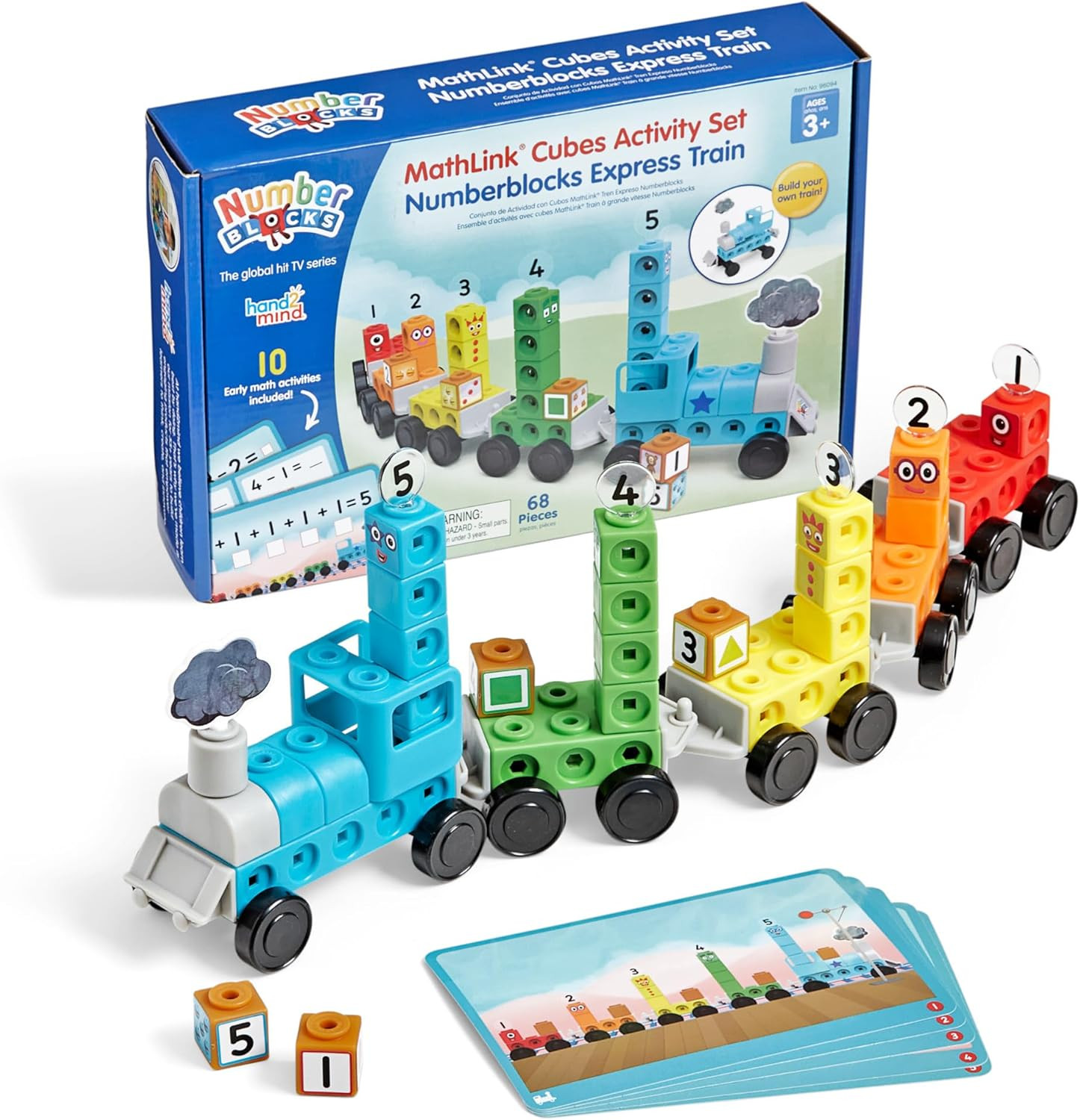 Numberblocks Express Train Mathlink Cubes Activity Set, Preschool Learning Activ