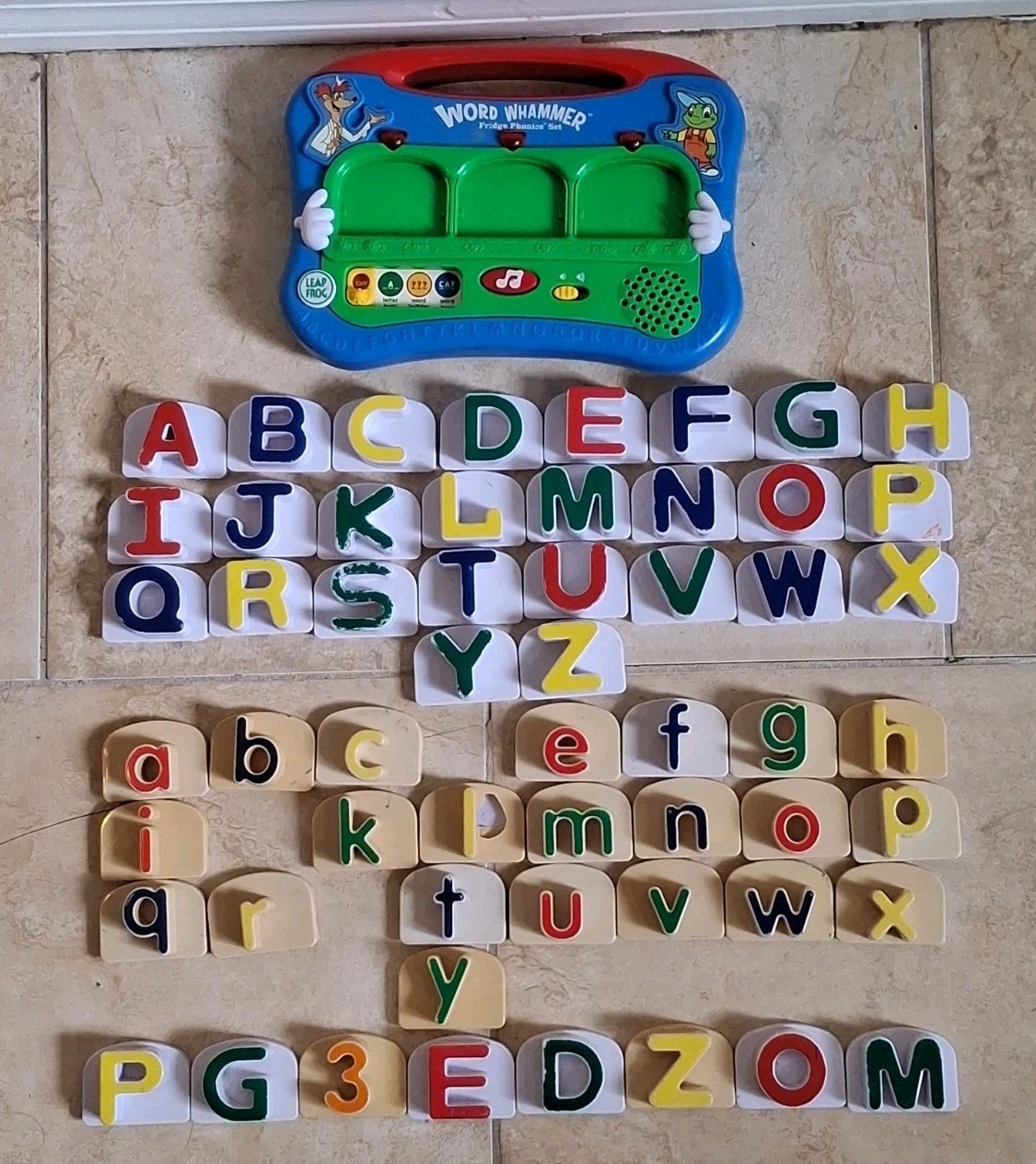 Leap Frog WORD WHAMMER Fridge Phonics Lot Magnetic Alphabet ABC’s Complete WORKS