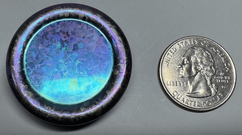 ACEDC Haptic Coin Milk Cover- Ice Crystal Titanium Sapphire Blue/Purple-40g-RARE