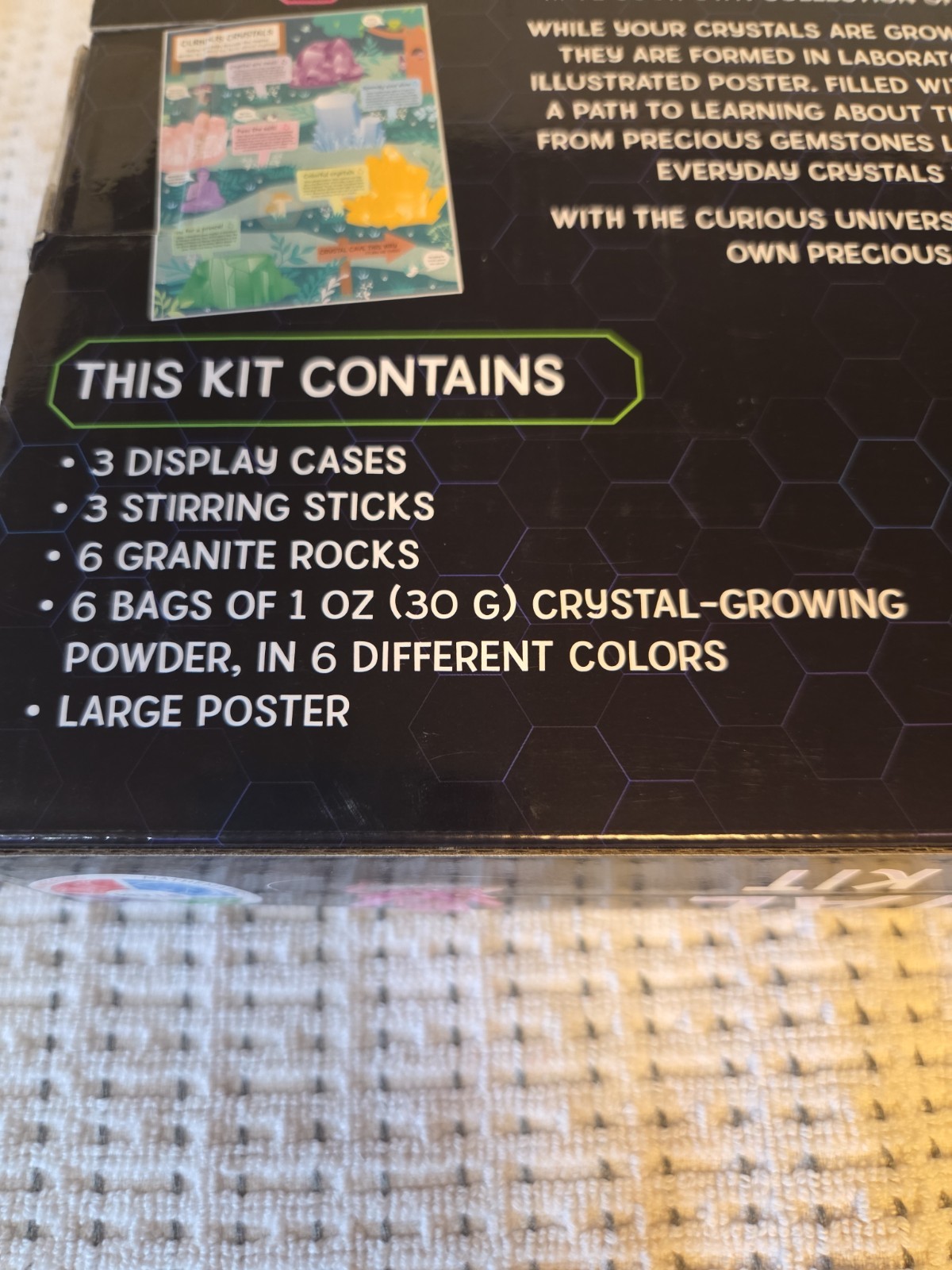 Crystal Growing Kit for Kids Educational Science Experiment- Brand New In Box