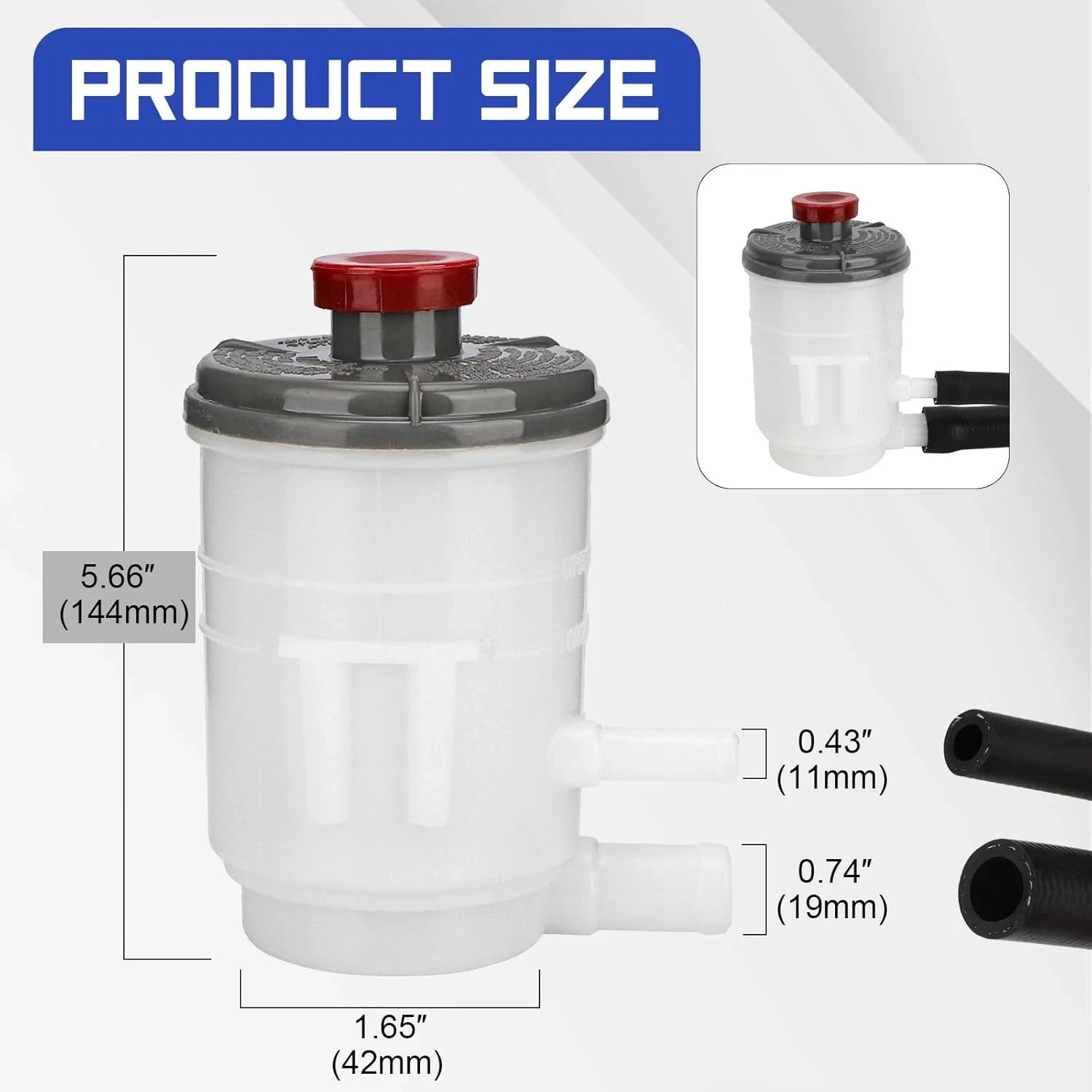 53701-SDA-A01 Power Steering Pump Fluid Reservoir + Suction & Return Hose for