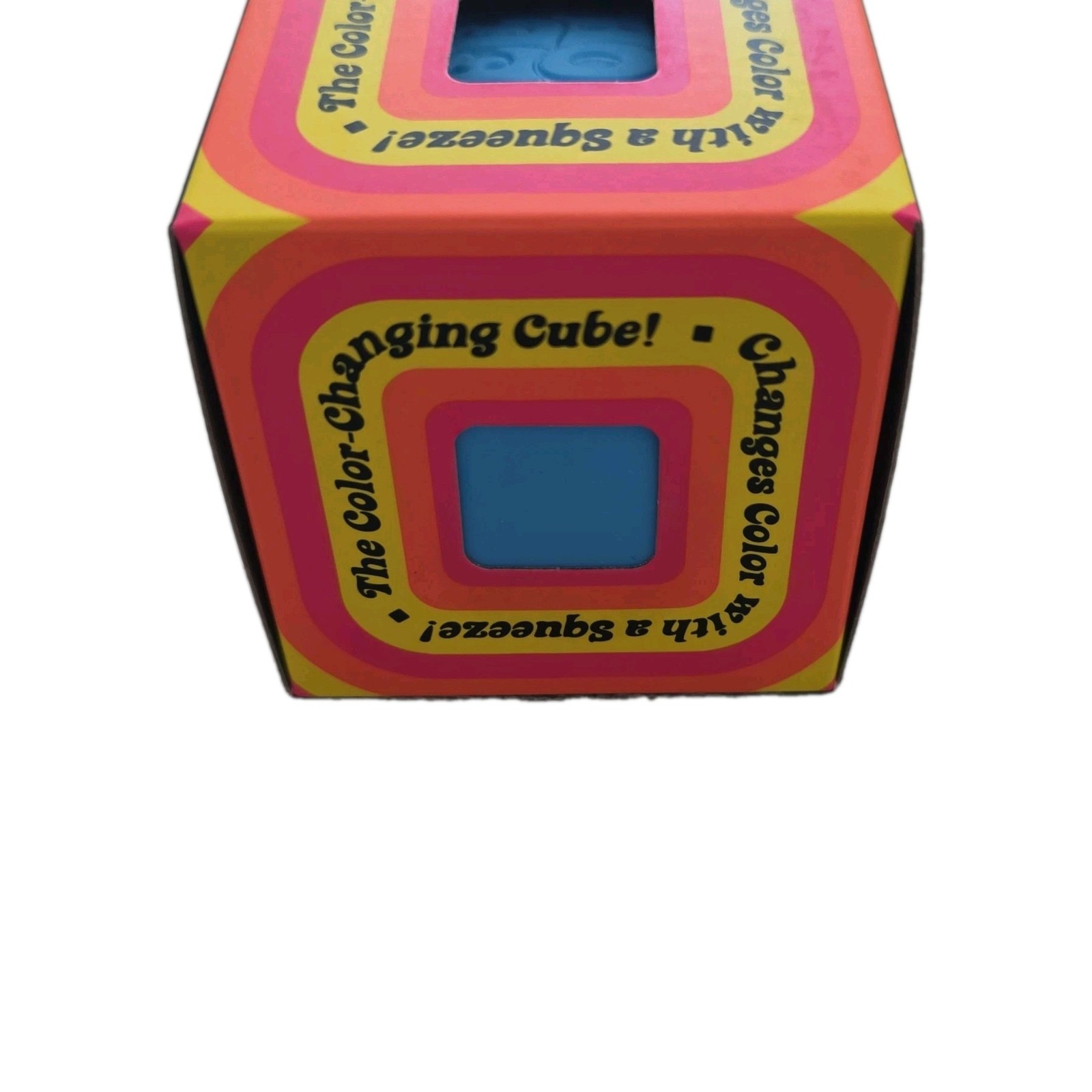 NeeDoh Color-Changing Cube Doh-Filled Squeeze Toy, Blue, Ages 4-17+