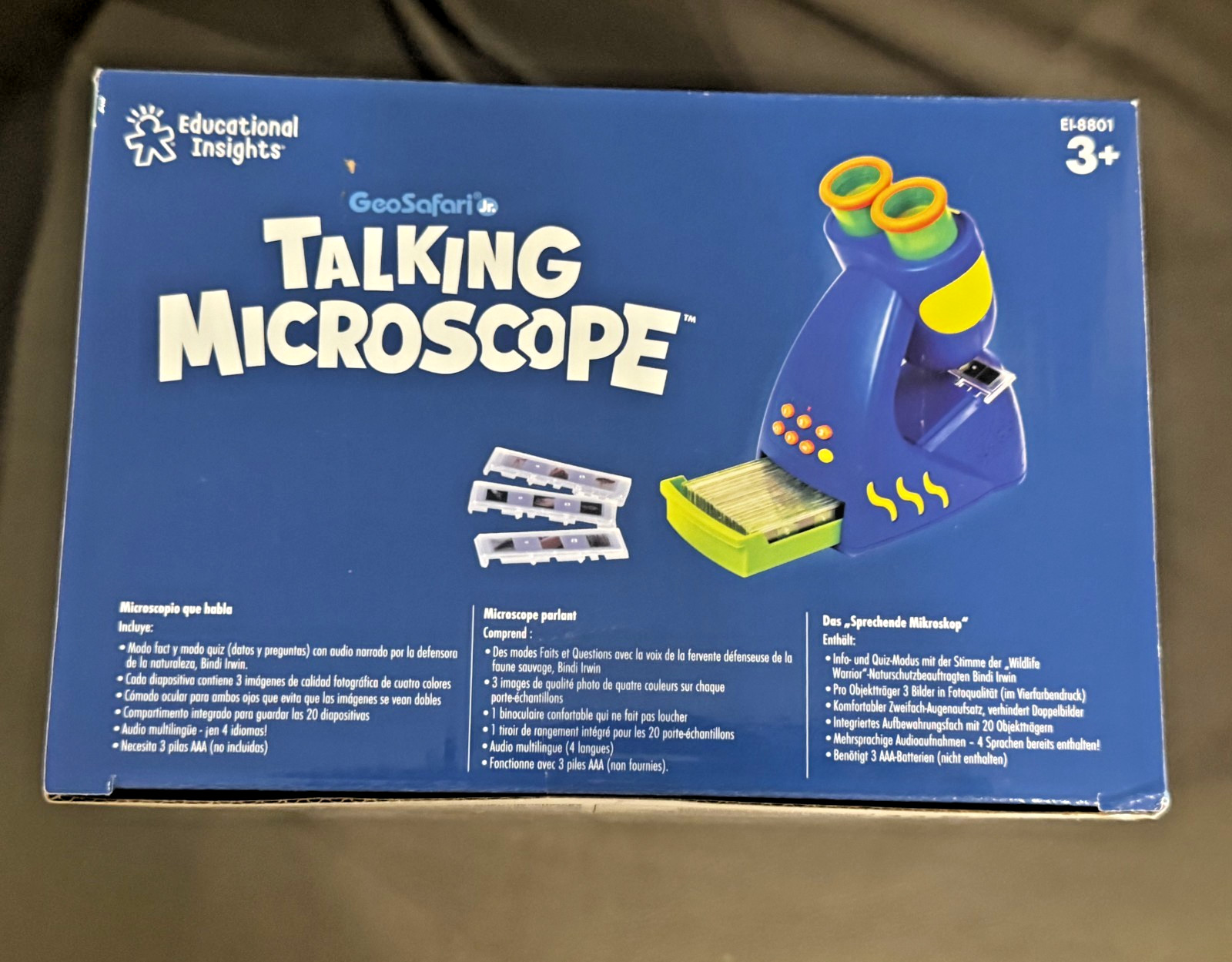 GeoSafari Jr Talking Microscope Kids STEM Toy Bindi Irwin Ages 3-6