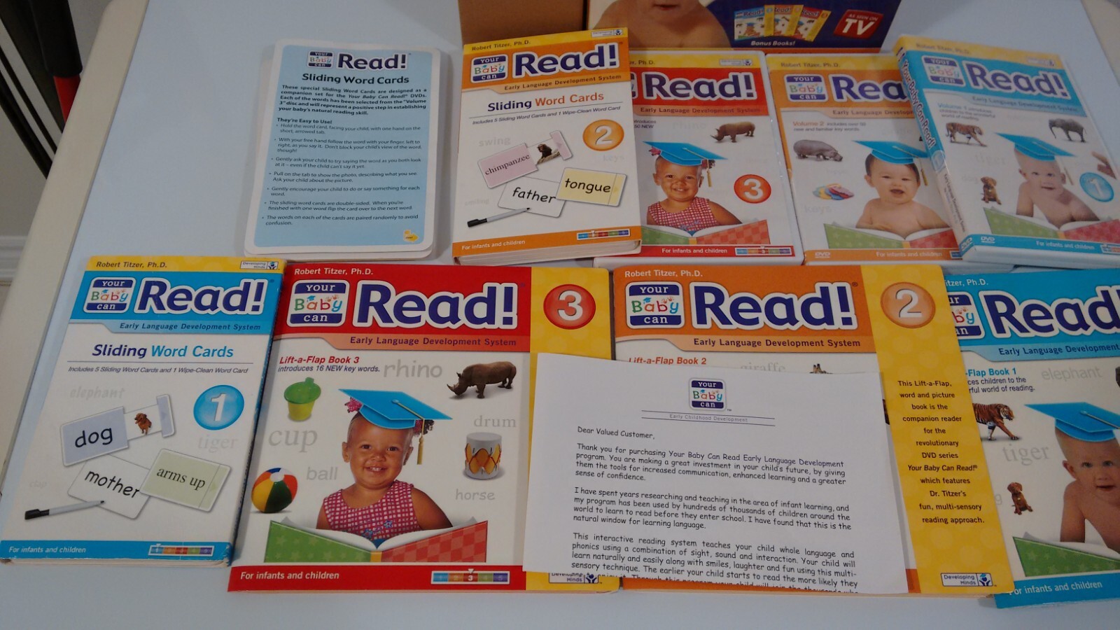 Your Baby Can Read “3- level Kit” 3months – 5yrs old. As seen on TV. Bundle box