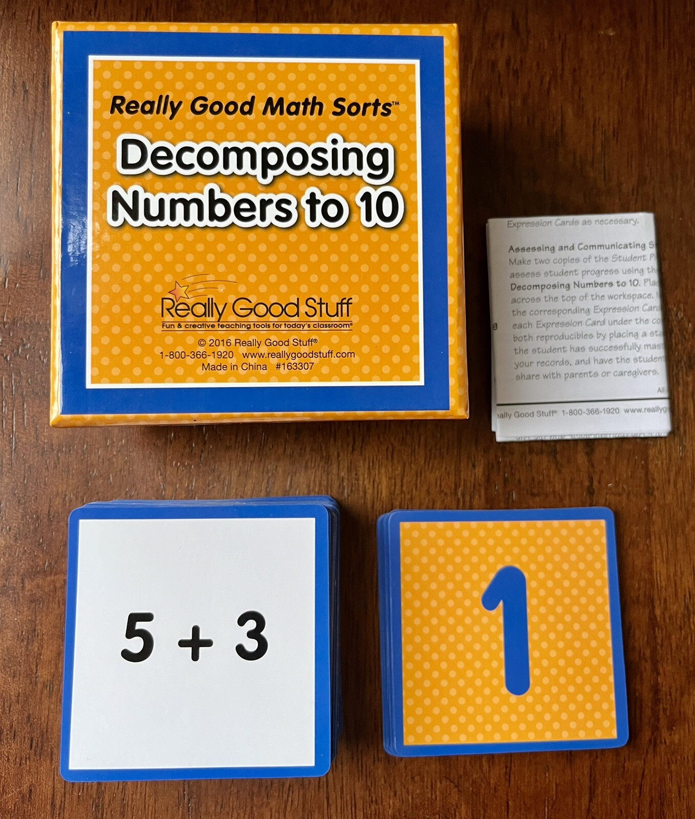 Really Good Stuff Math Sorts Teaching Tool Decomposing Numbers to Ten Addition