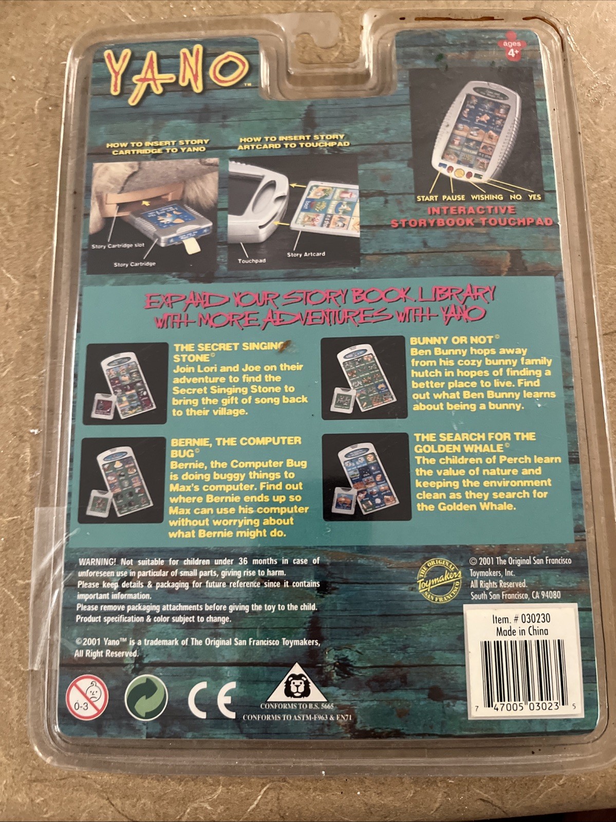 Yano THE SECRET SINGING STONE Bunny Story Card Cartridge Interactive Storyteller