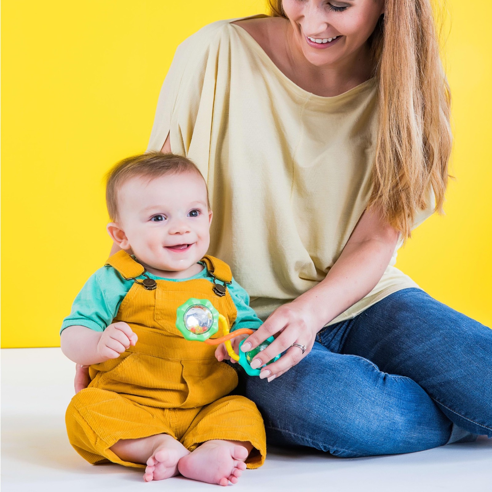 Bright Starts Rattle & Shake 1 Count (Pack of 1), & Green