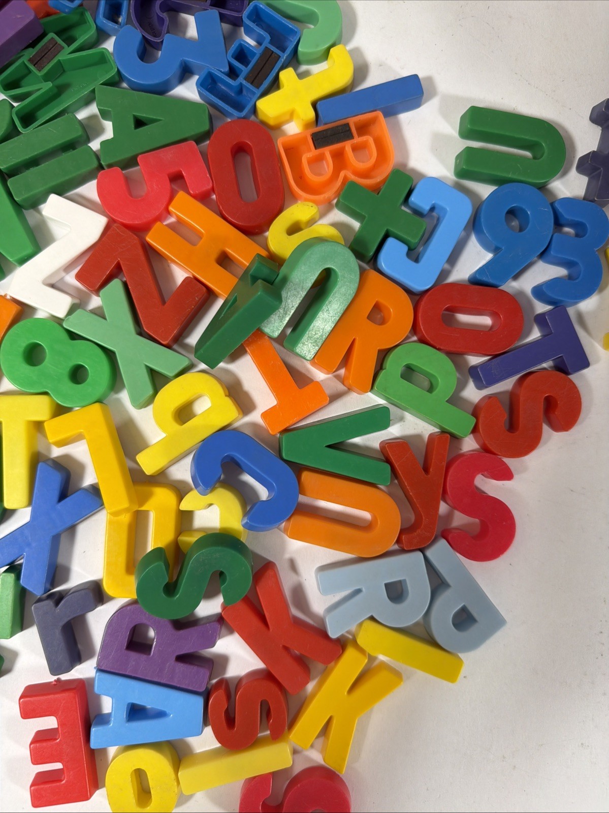 Magnetic Alphabet Letters & Numbers Vintage & Modern – Mixed Lot Of 247