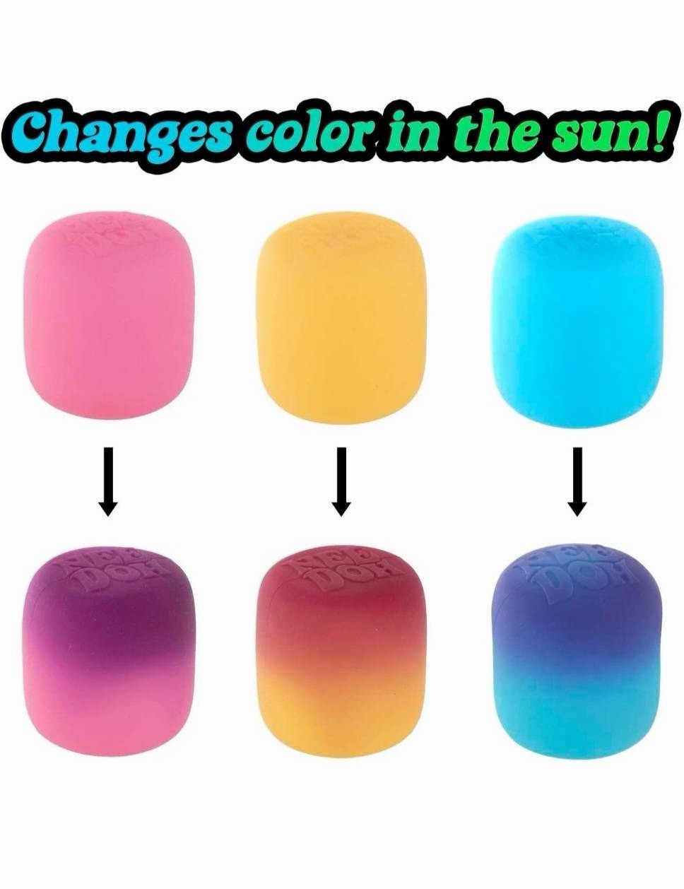 PINK NeeDoh Mello Mallo Color Change Squishy Squeeze Sensory Toy NEW