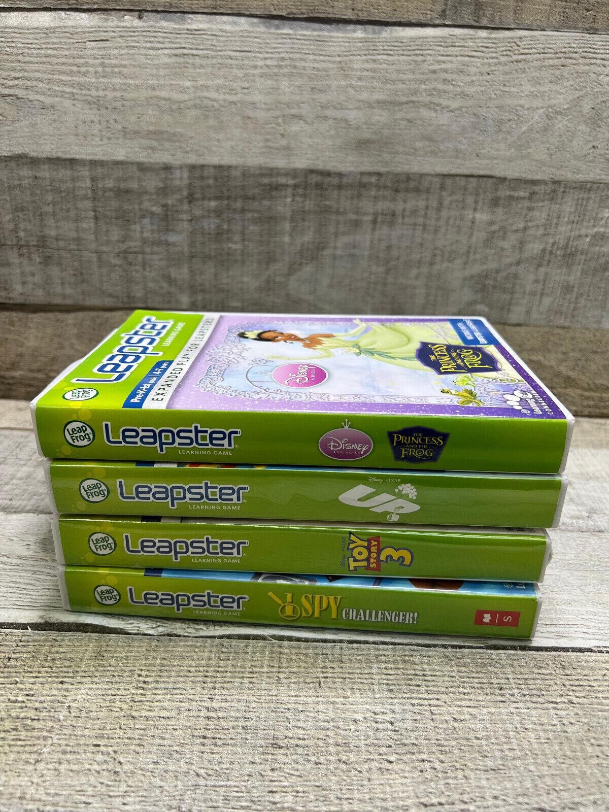 Leapster/2 Learning Games Lot of 4 The princess and frog/UP/toy story/I spy