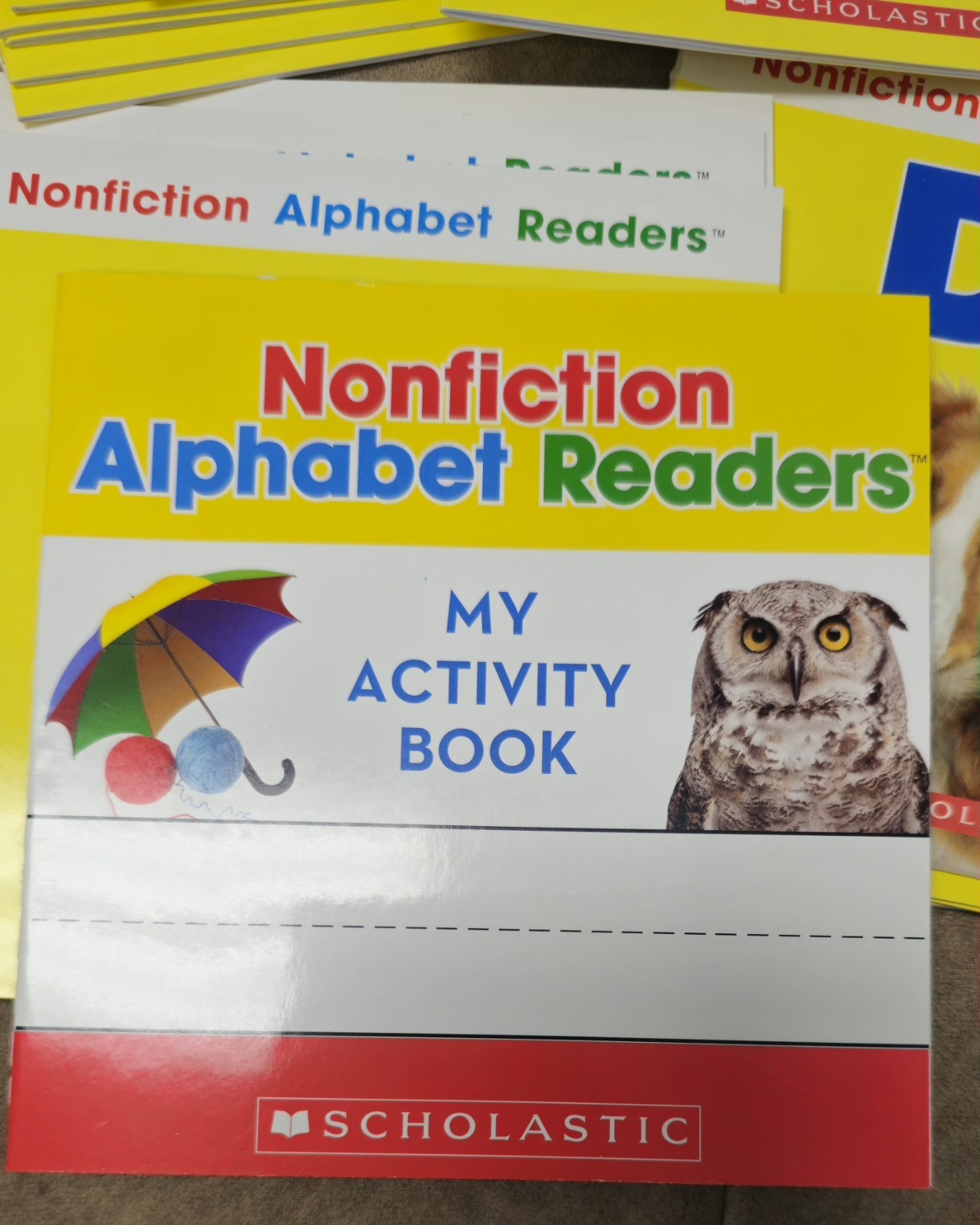 Scholastic Nonfiction Alphabet Readers Box Set Ages 3-6 Activity Book