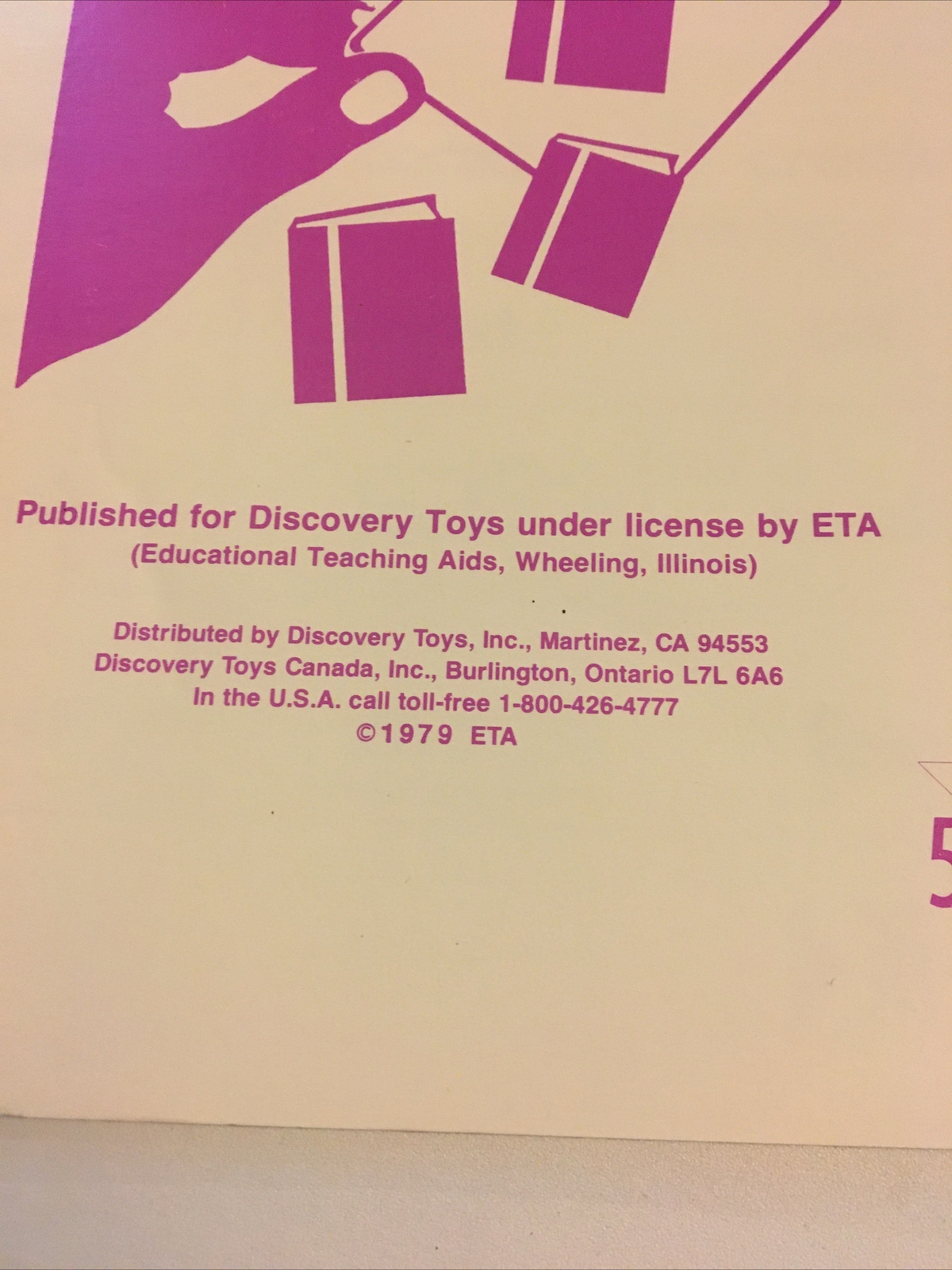 1979 Discovery Toys Think It Through Tile Set 307 Beginning Reading 1 2 3 4 Book