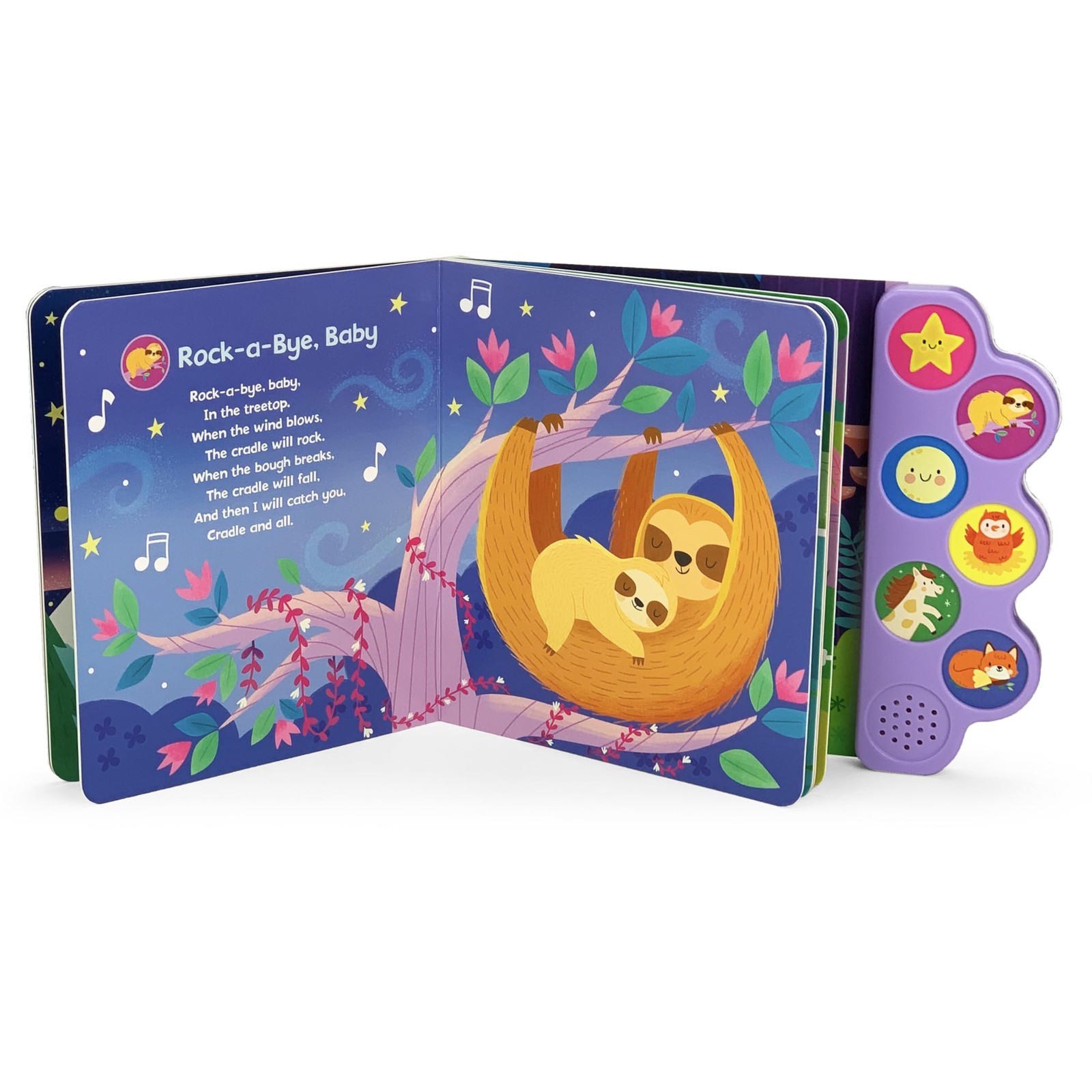 Baby’s First Bedtime Songs – Children’s Song Board Book with 6 Sing-Along…