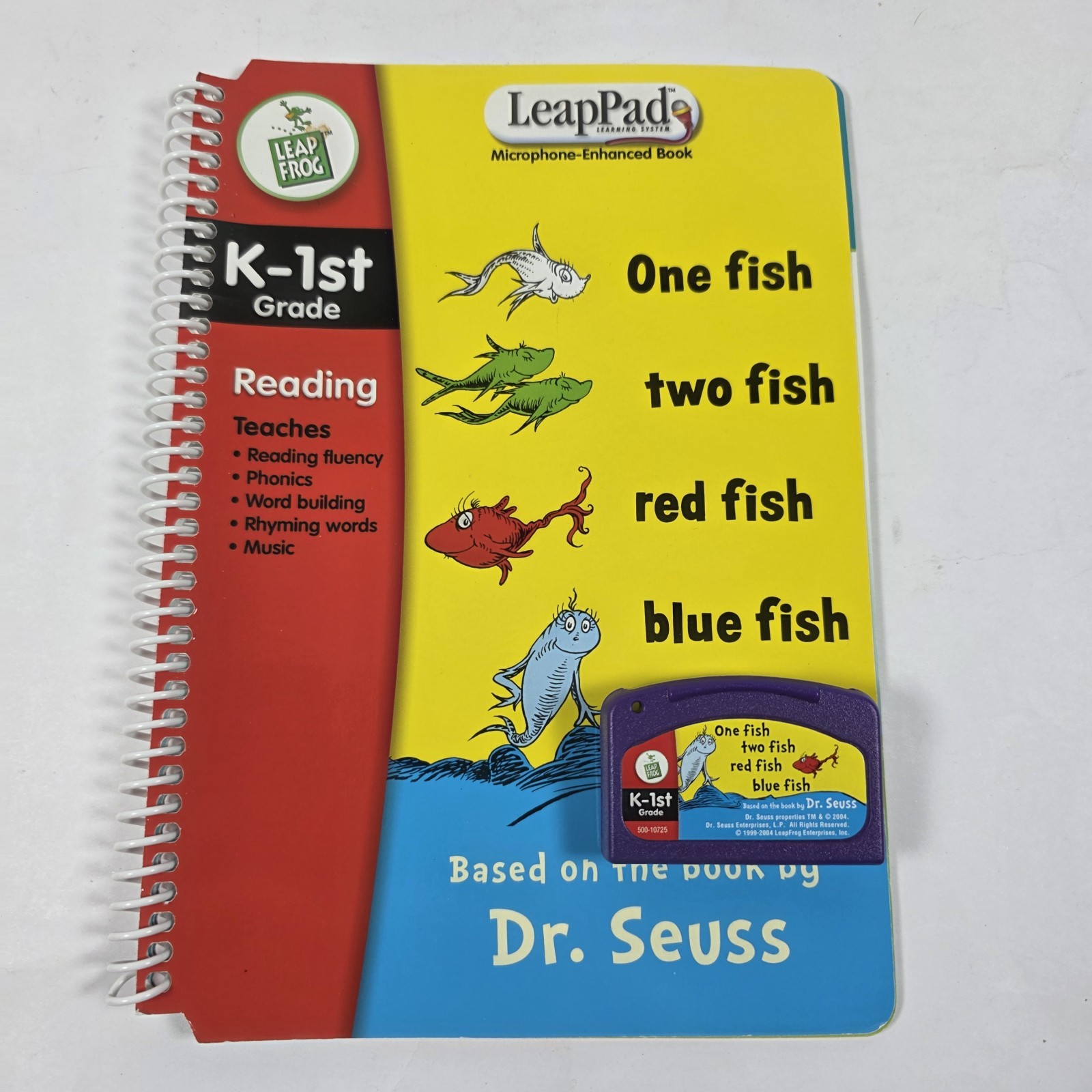 LeapFrog LeapPad Interactive Books & Cartridges Lot Dr Seuss Dinosaur Math