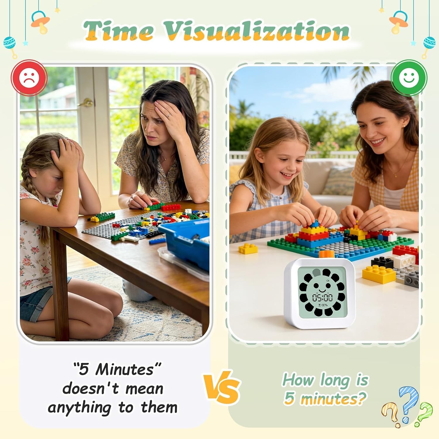 School Supplies for Kids Visual Timer for ADHD & Autism, Digital Countdown Ti…
