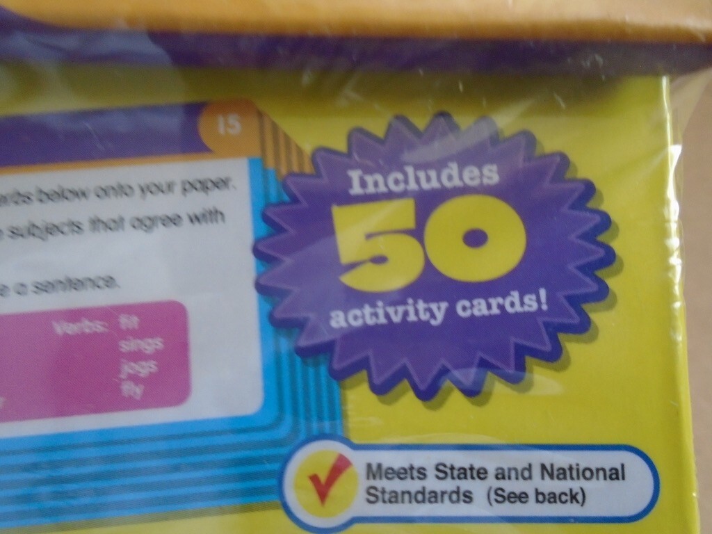 Lakeshore Quick-Pick Grammar & Usage Student Activity Cards DD295 NEW!