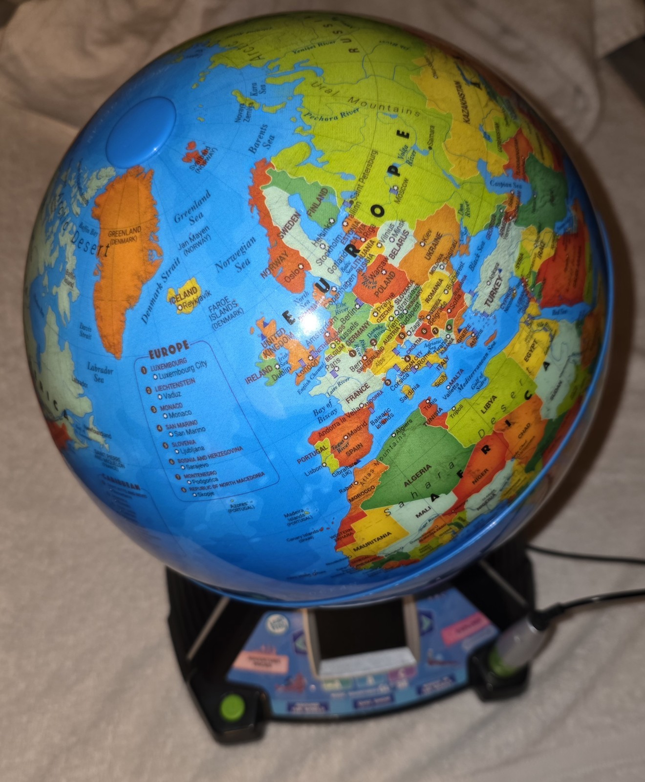 LeapFrog 80-605400 Magic Adventures Globe Educational Toy Tested New Batteries