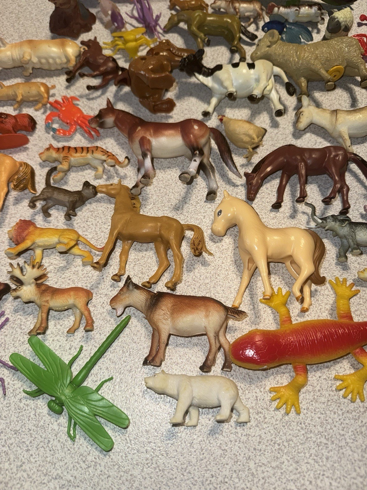 Huge Lot Small Medium Plastic Farm Animals Cows Pig Goose Sheep Horse & More