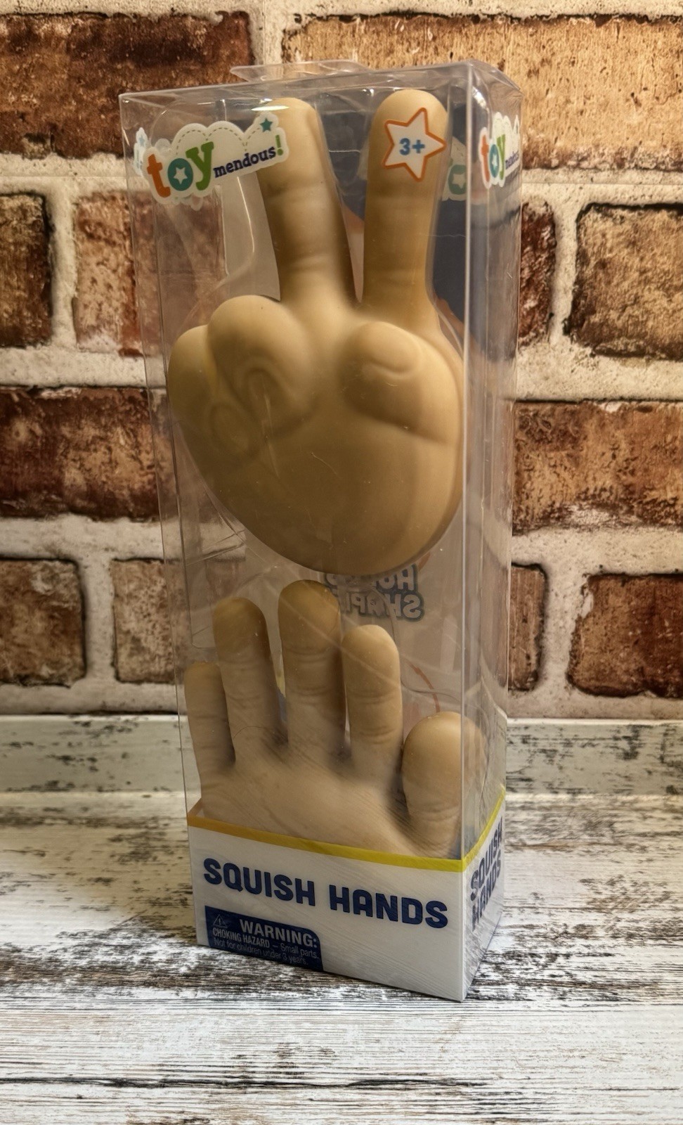 Toymendous Squishy Hands Tactile Squeeze Toy, Holds Shape Stretch, NIB Fun Flex