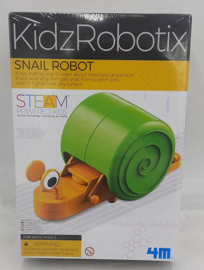 4M KidzRobotix Motorized SNAIL ROBOT Kit Ages 8+ SEALED 2020