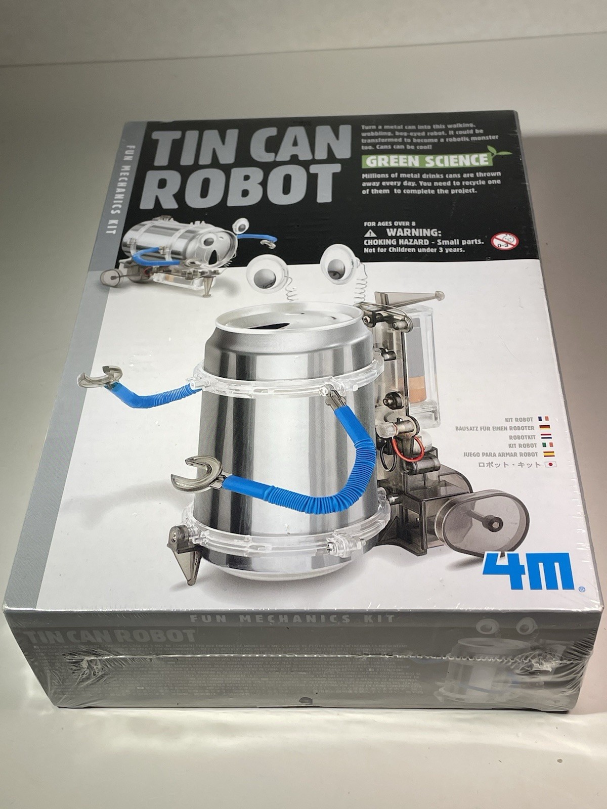 4M Toysmith, KidzRobotix Tin Can Robot, DIY Science Kits STEM Powered Kids NEW