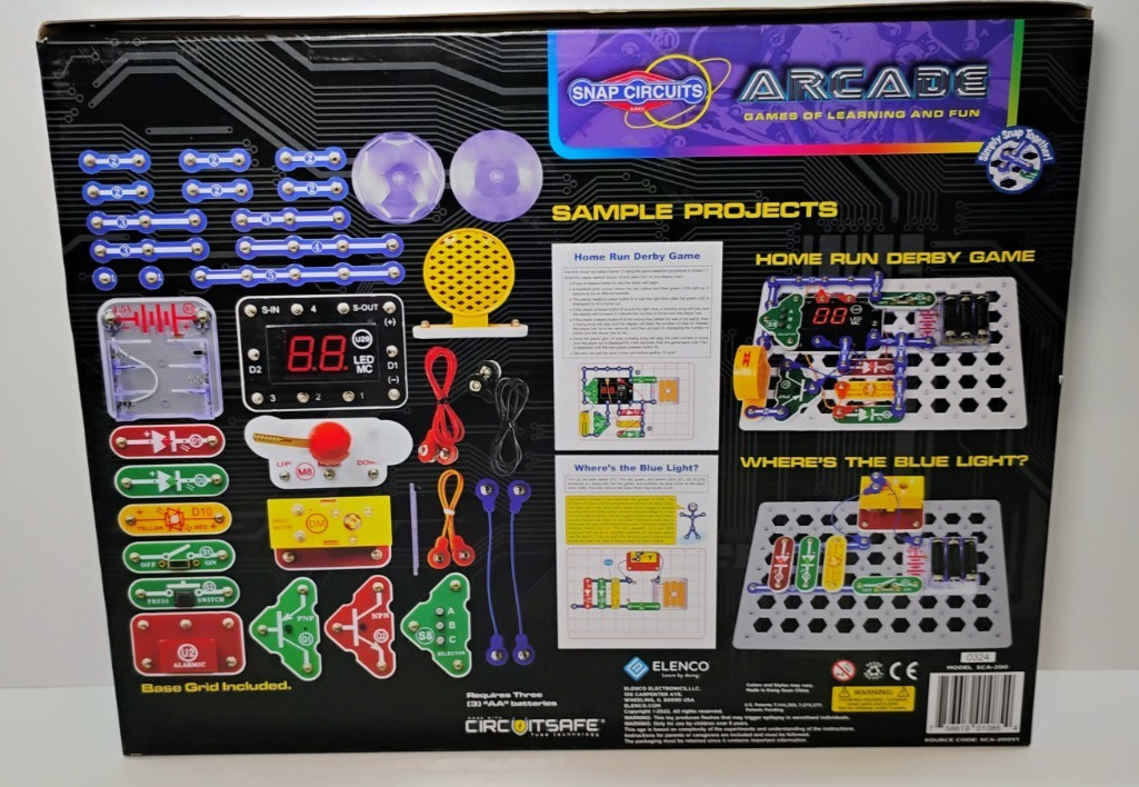 Elenco Snap Circuits Arcade 200+ Projects Programmable NEW UNUSED Open Box STEM