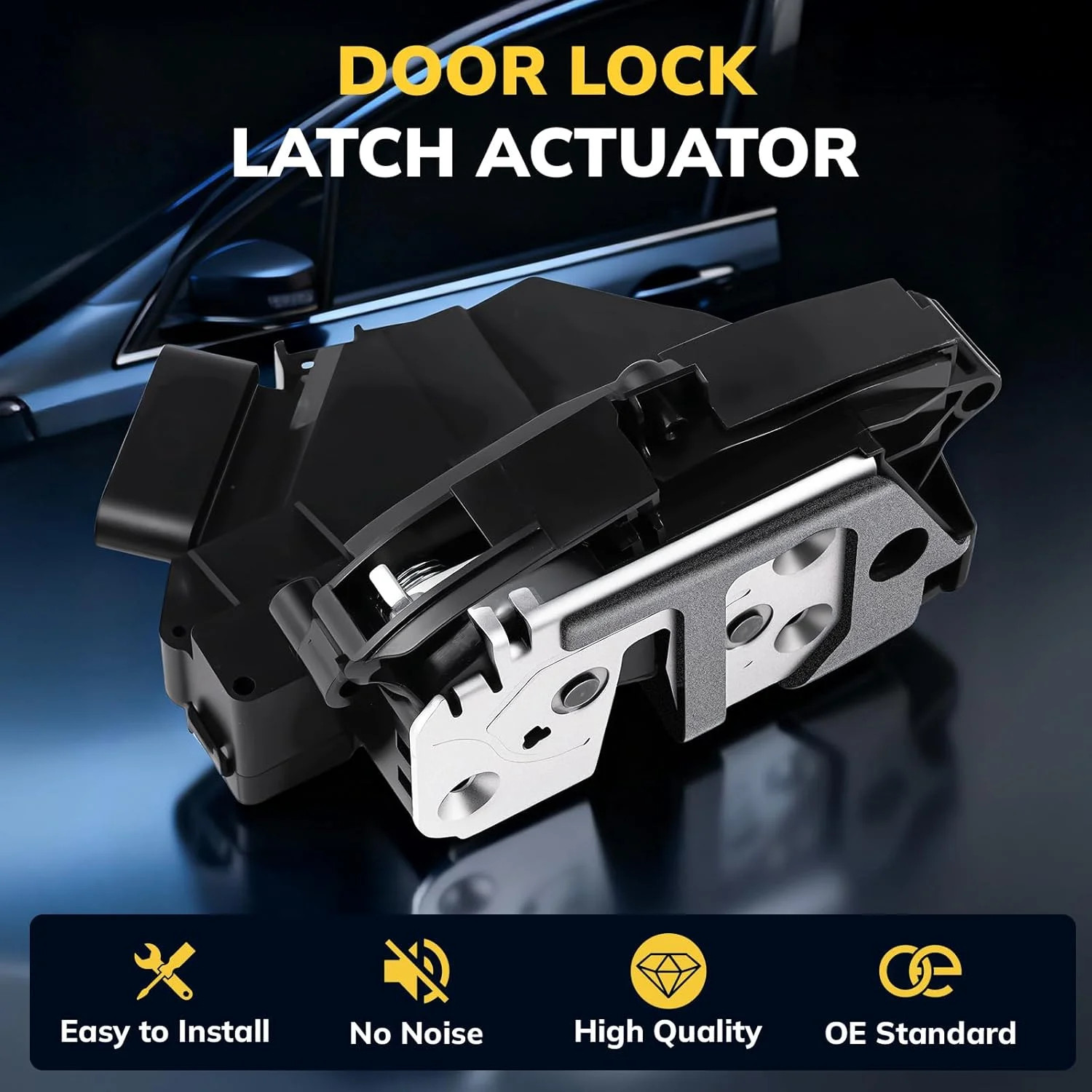 Front Left Driver Side Door Latch Lock Actuator Fit for Ford Edge 2015-2016, Esc